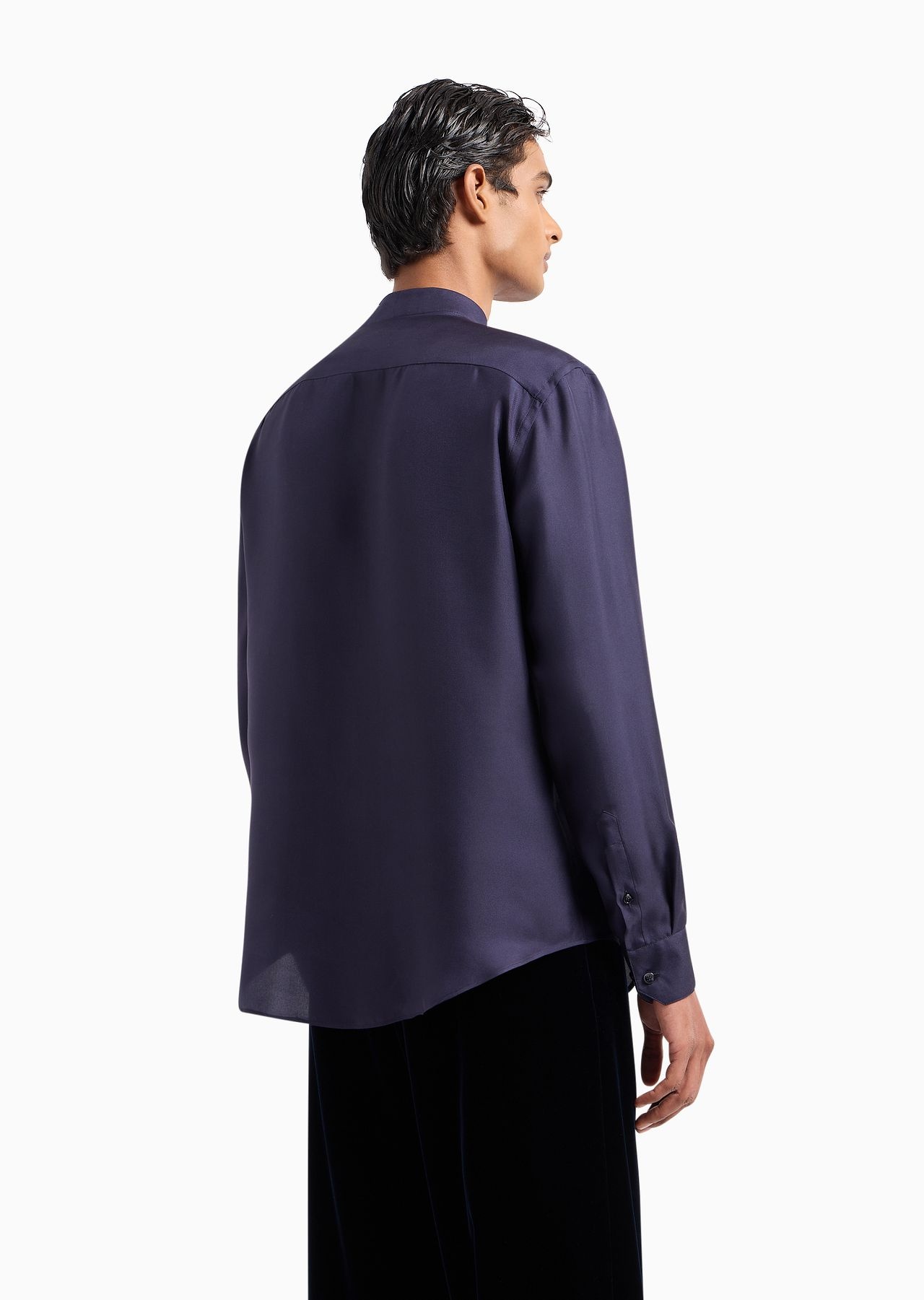 Giorgio's regular-fit silk twill shirt - 3