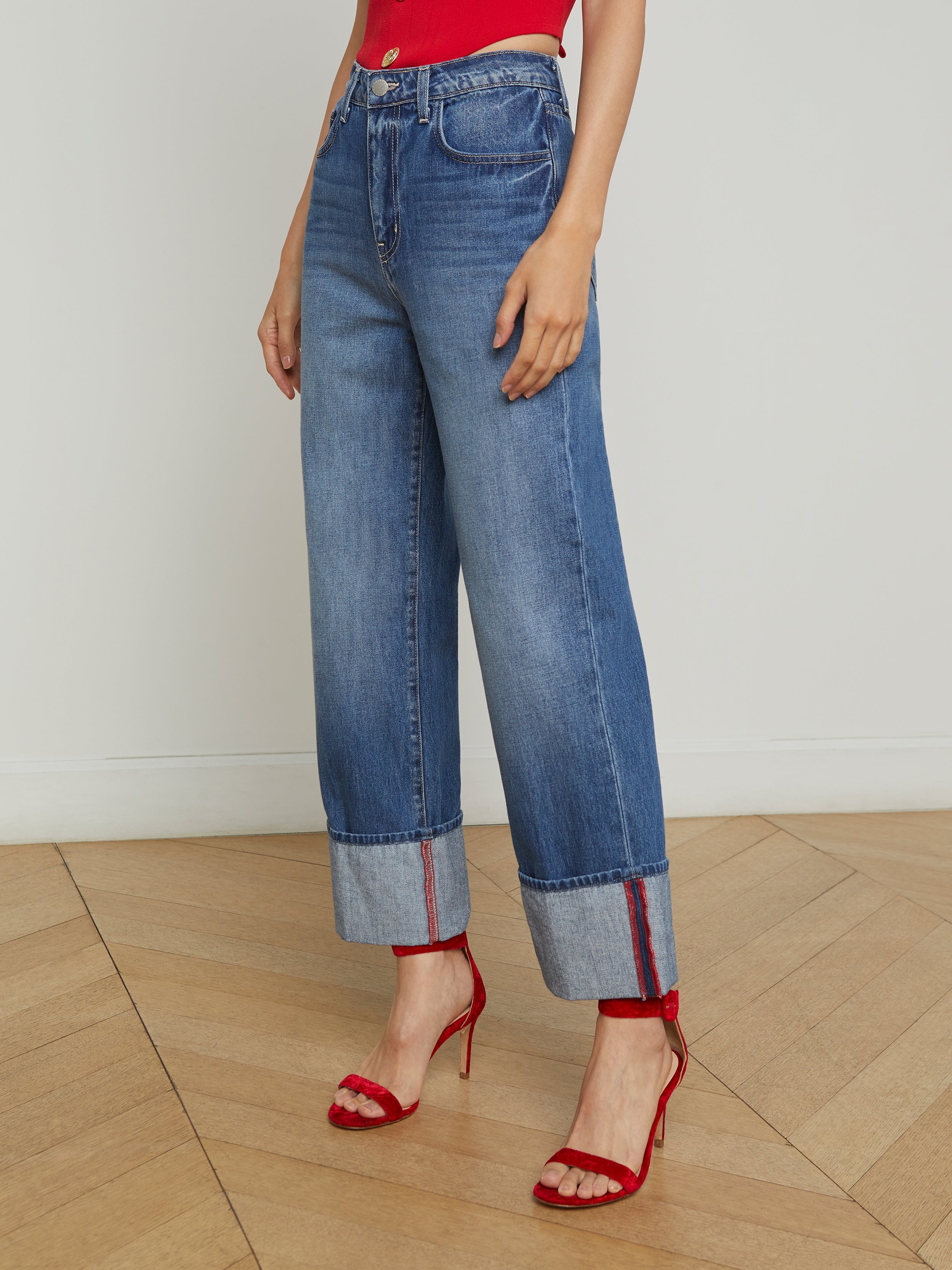 Leighton Cuffed Stovepipe Jean - 4