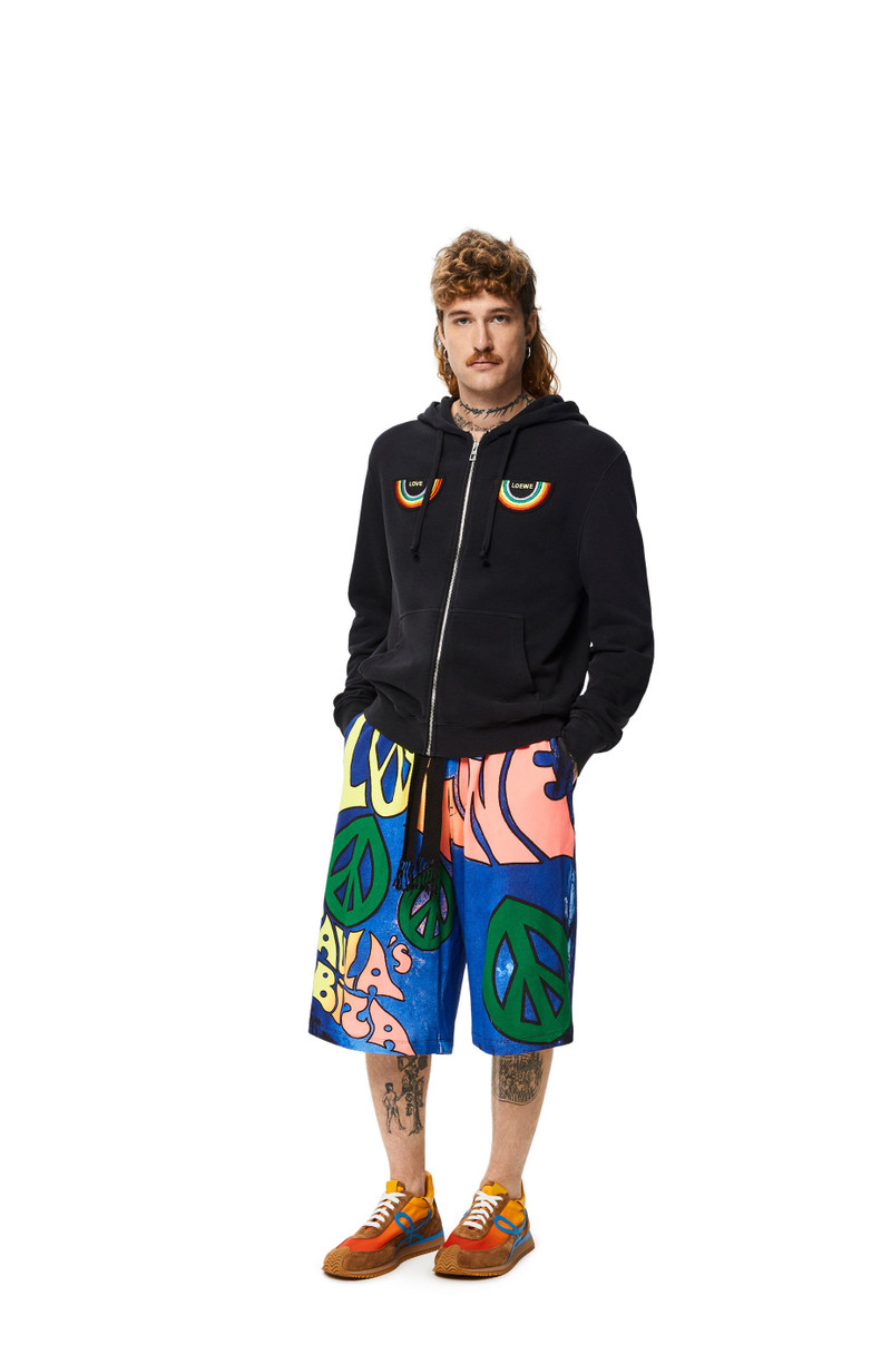 Loewe Paula's peace print shorts in cotton outlook