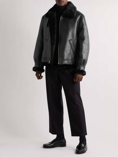 Schott B-3 Shearling-Lined Leather Jacket outlook