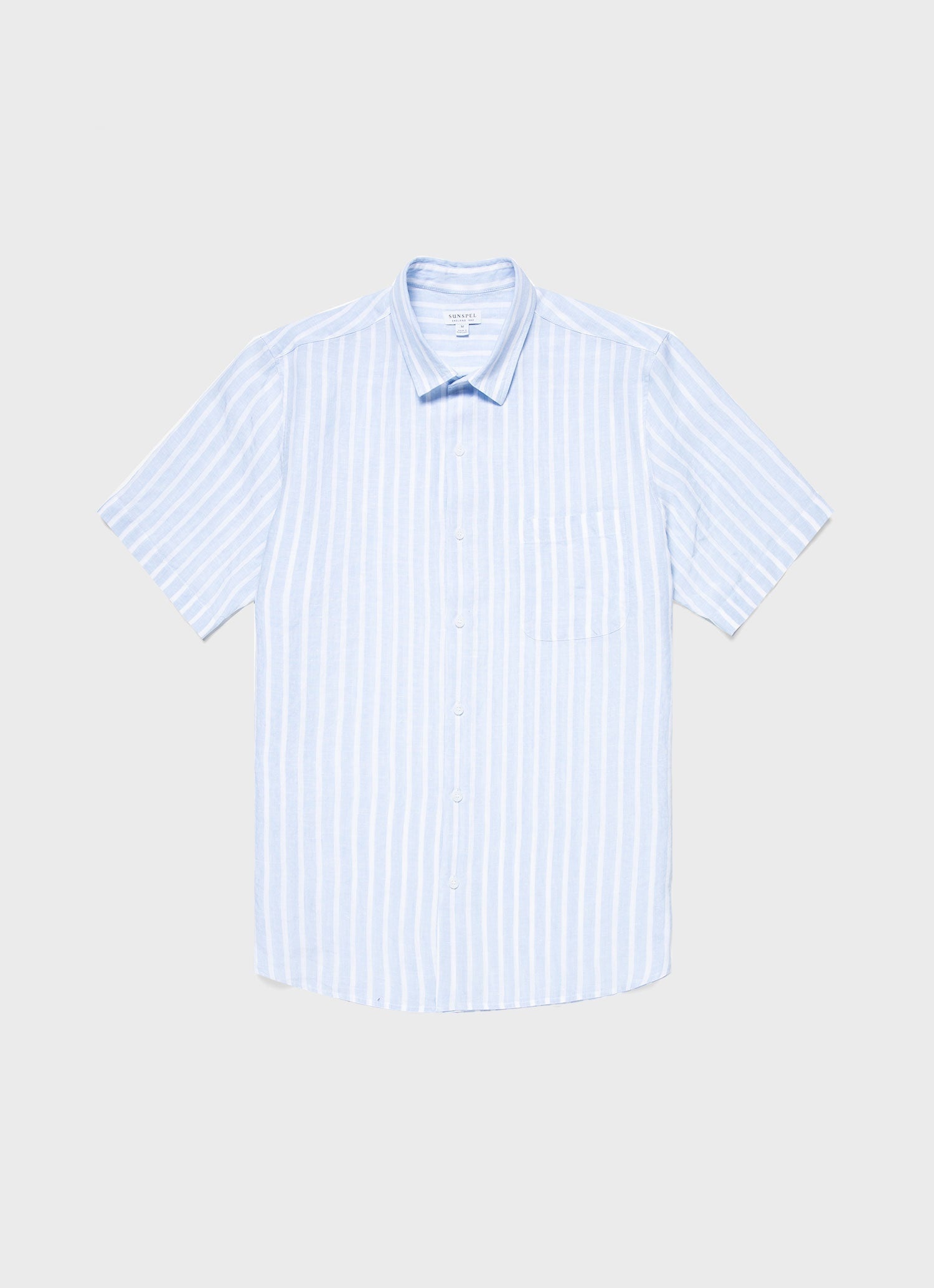 Short Sleeve Linen Shirt - 1