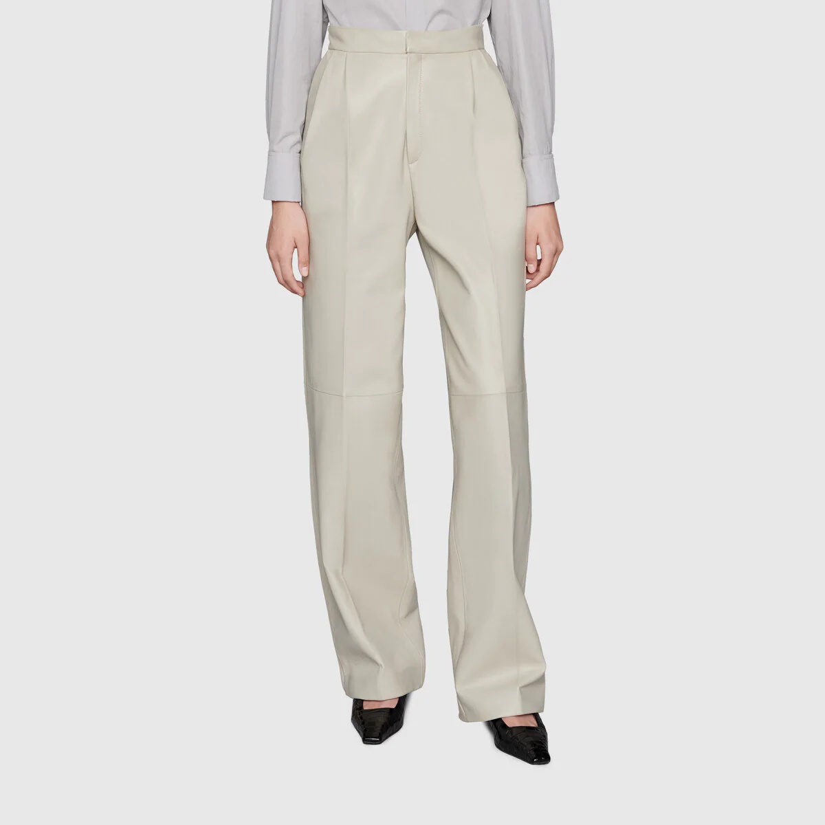 Soft leather high waist pant - 3