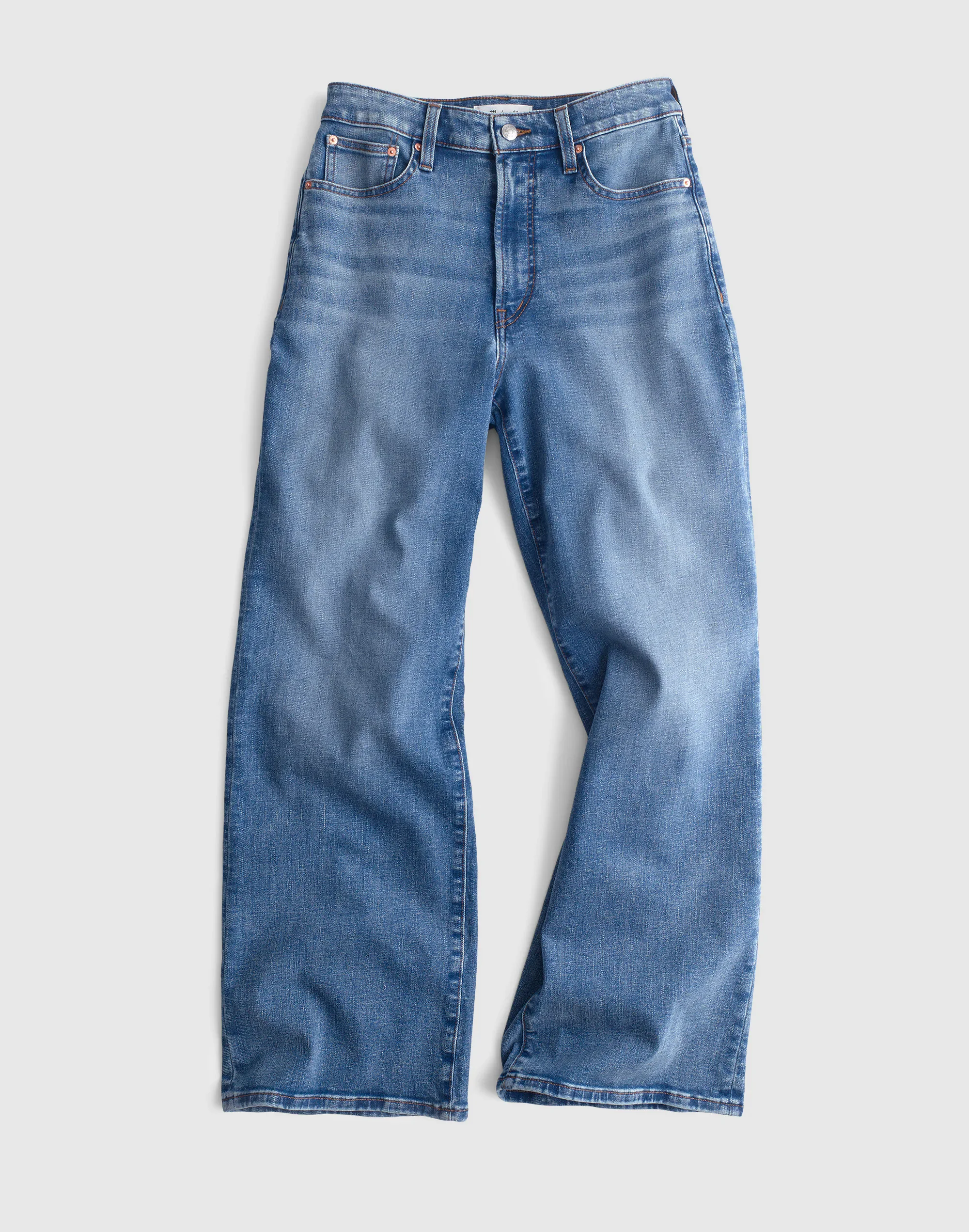The Curvy Wide-Leg Crop Jean in Super Stretch Denim - 1