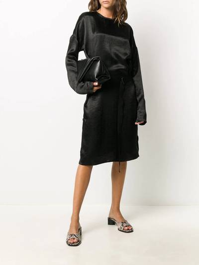 Ann Demeulemeester belted midi dress outlook