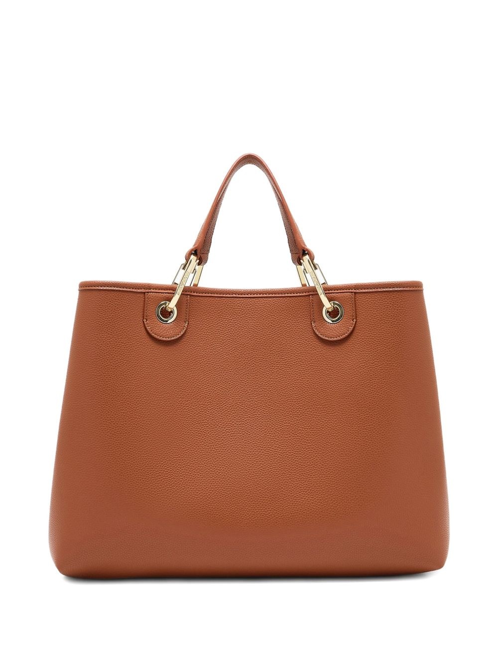 medium leather tote bag - 3