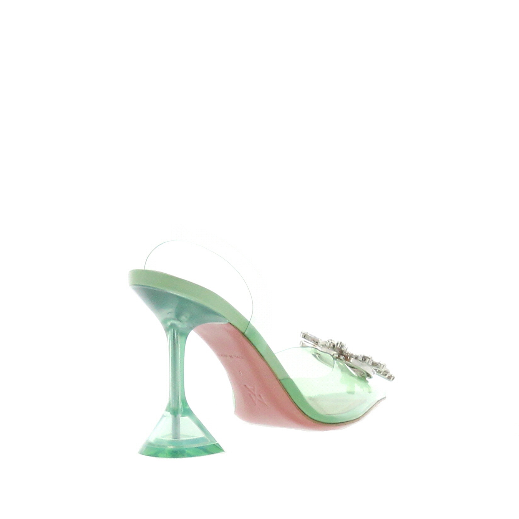 Amina Muaddi – Begum Glass Mint - 3