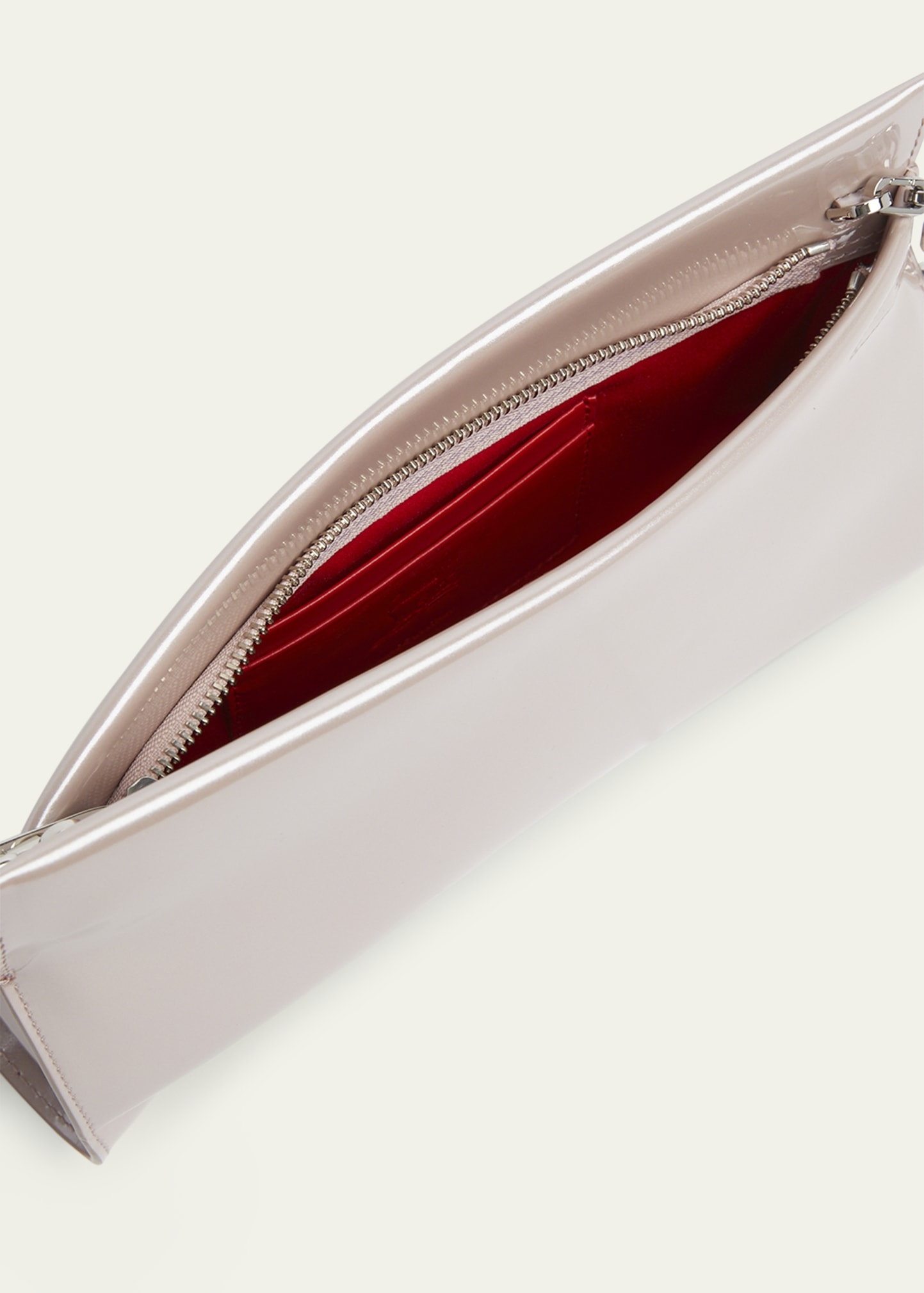 Loubitwist Small Patent Leather Clutch Bag - 3