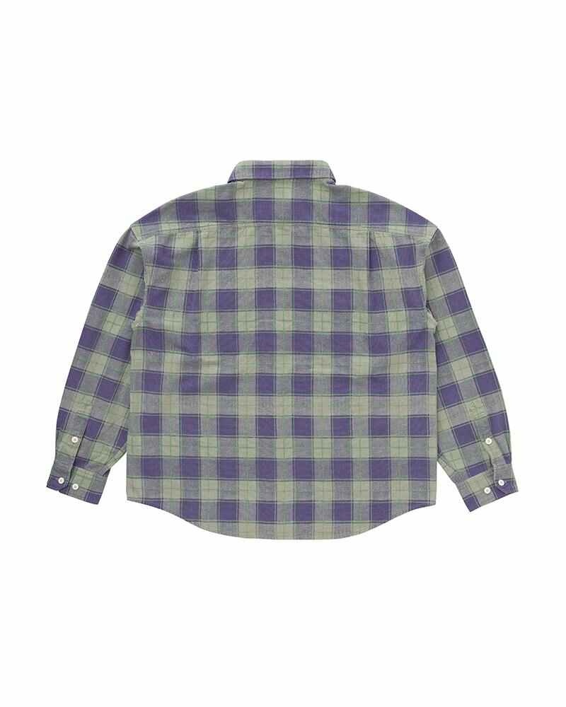 PIONEER KHADI CHECK SHIRT L/S GREEN - 2