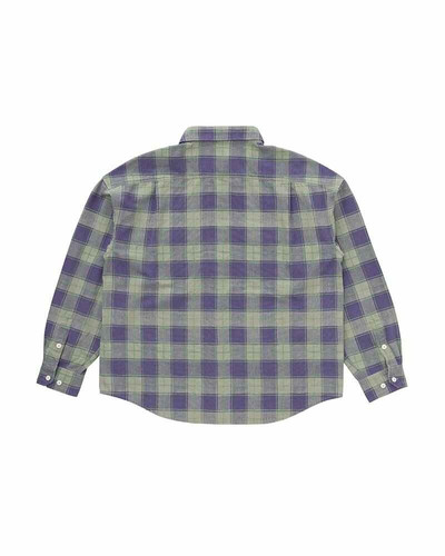 visvim PIONEER KHADI CHECK SHIRT L/S GREEN outlook