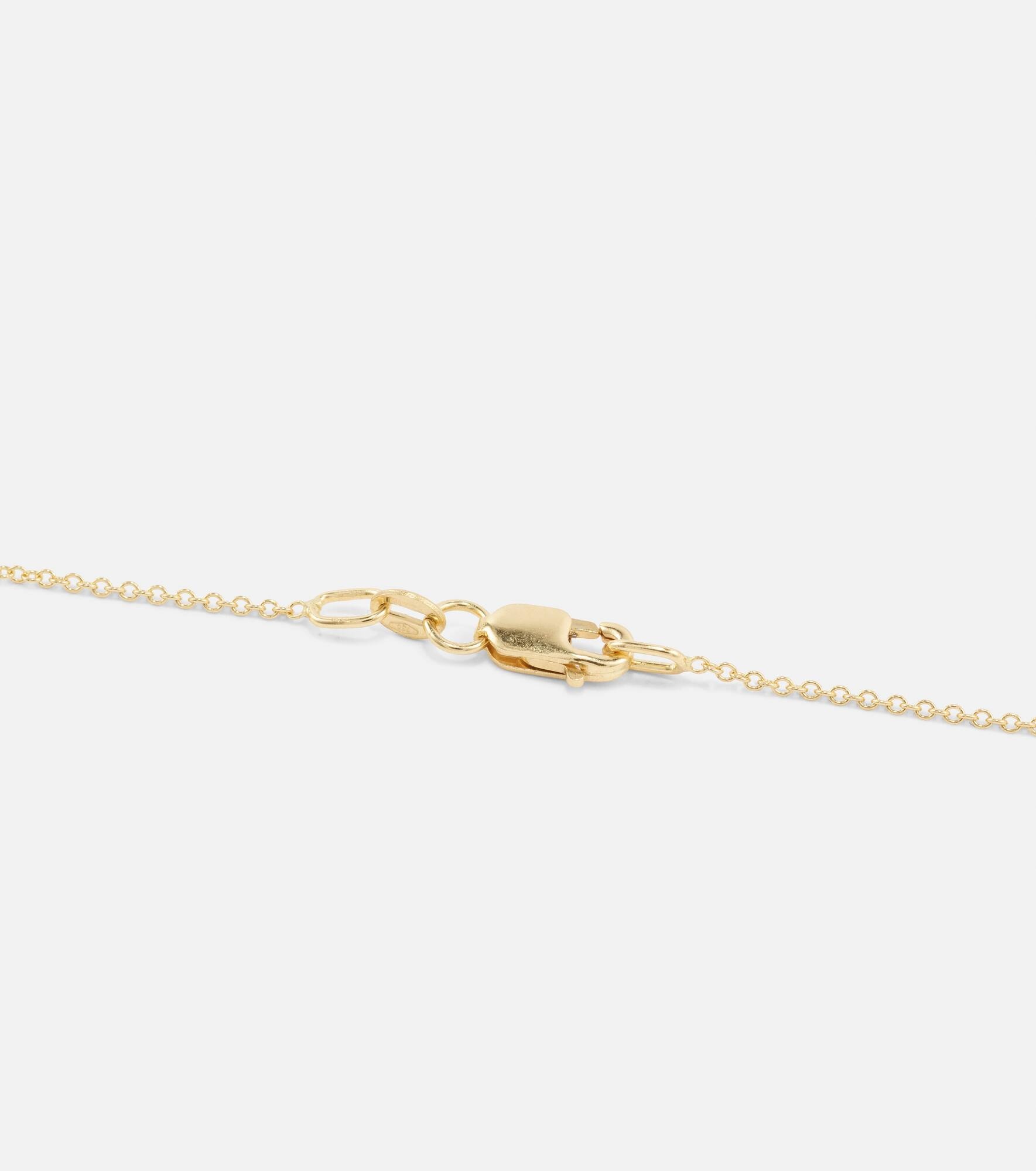 Convolute Snake 18kt gold necklace with gemstones - 4