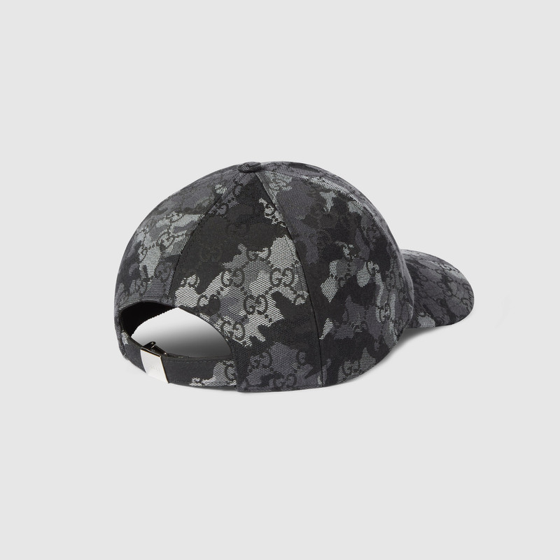 GG marbled canvas baseball hat 4