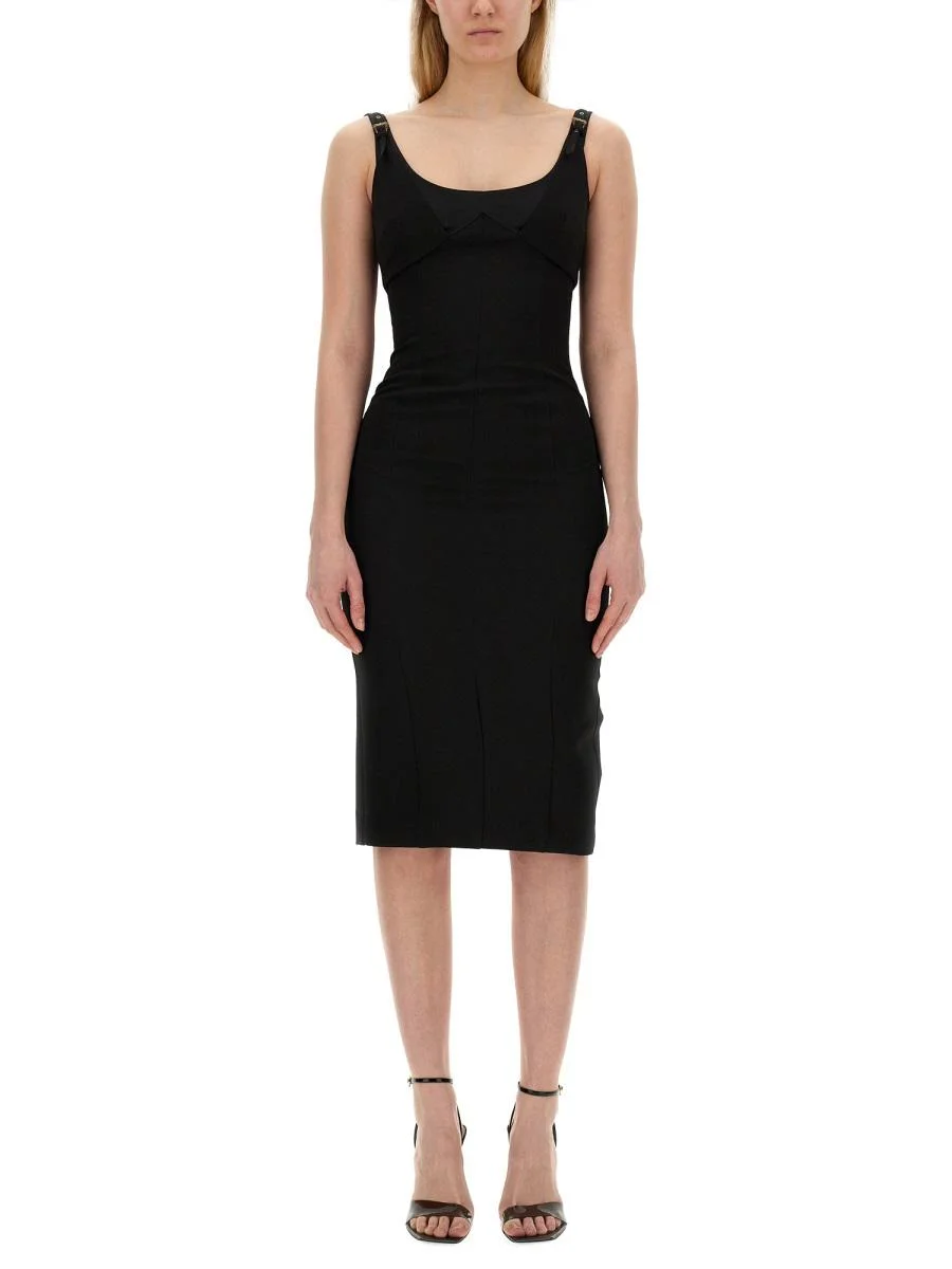 Versace Jeans Couture VERSACE JEANS COUTURE DRESS WITH BUCKLES - 1