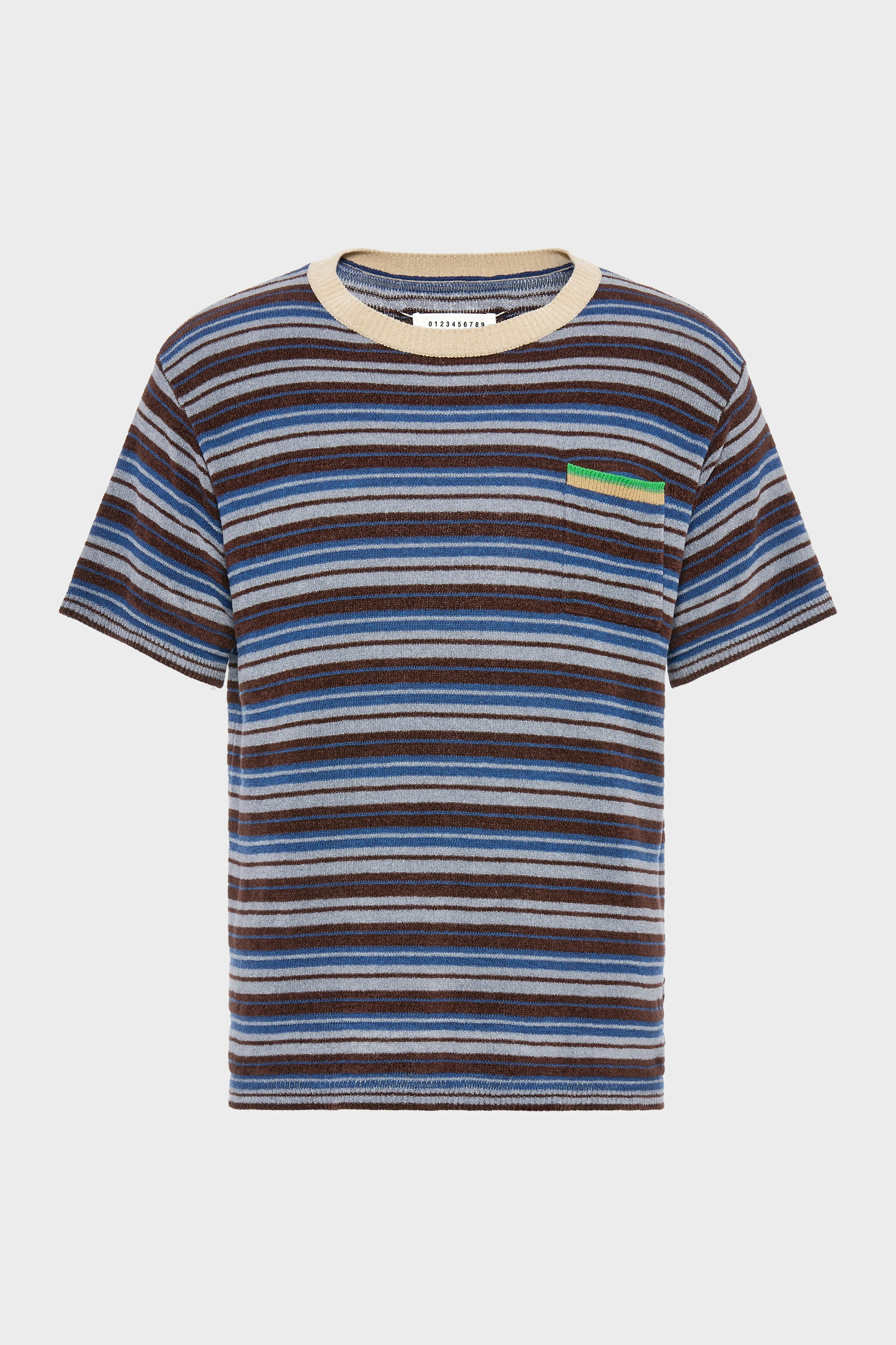 Striped Wool Crewneck Sweater - 1