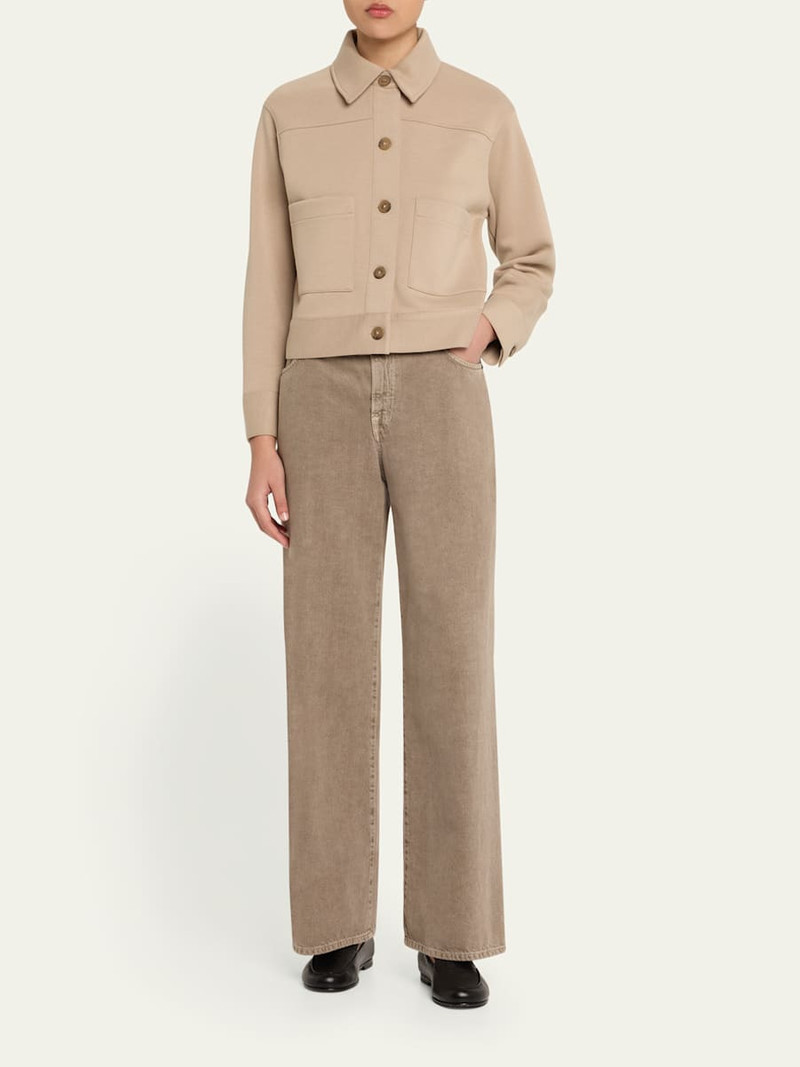 Vince Cropped Patch Pocket Jacket outlook