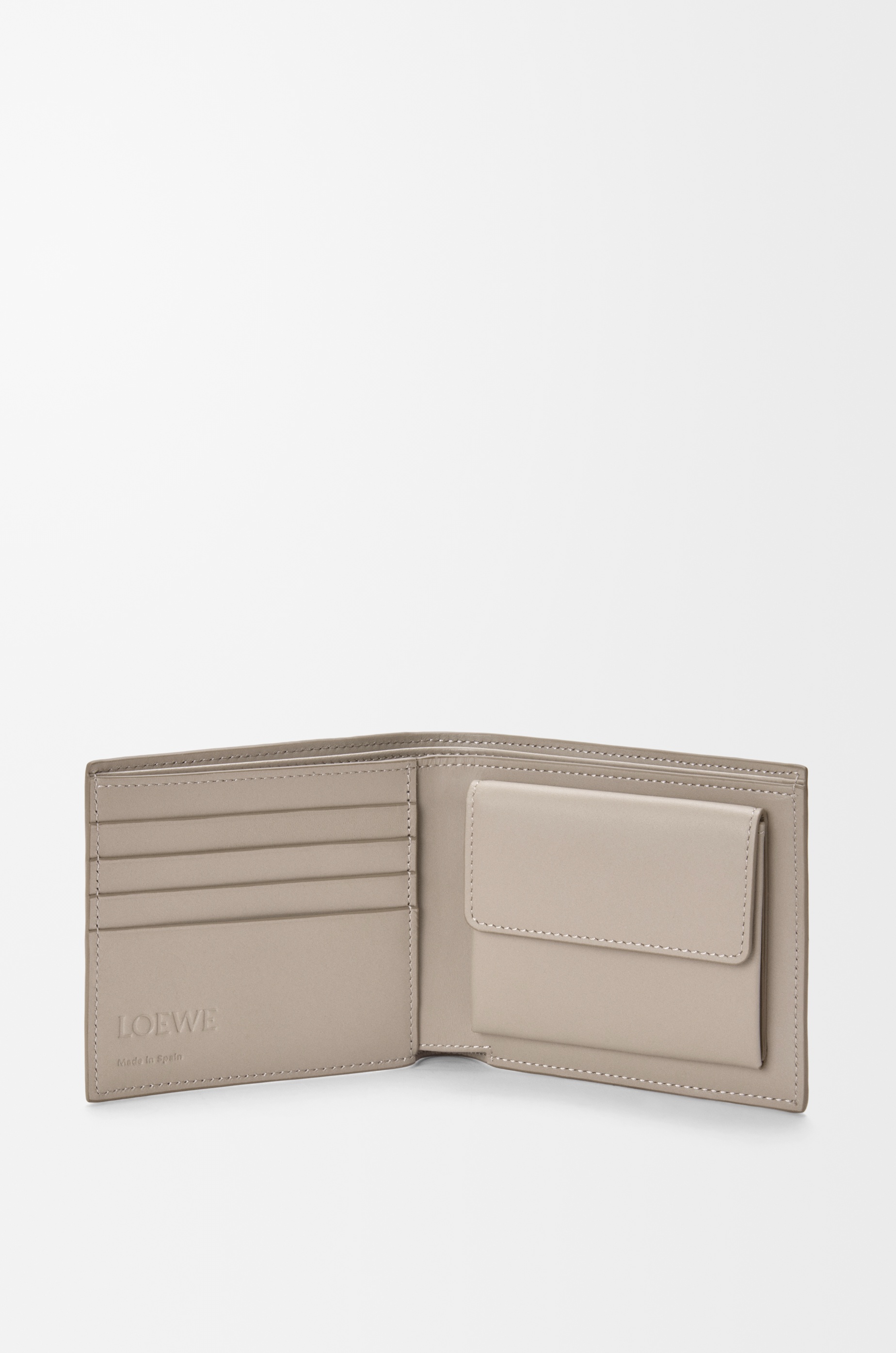 Bifold coin wallet in soft grained calfskin - 2