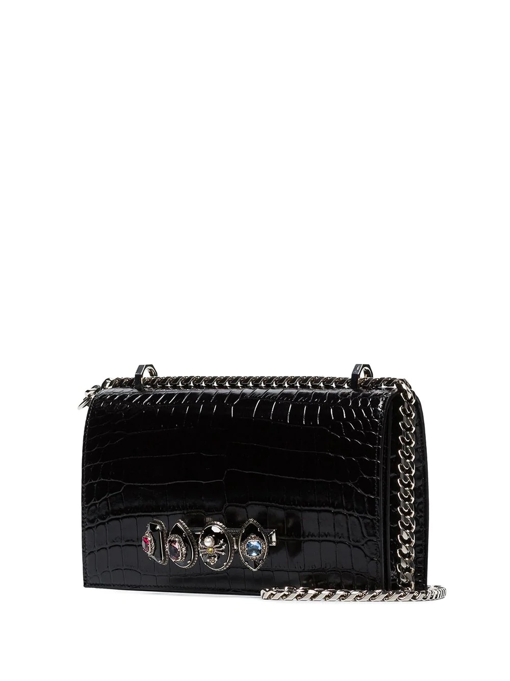 jewelled knuckleduster shoulder bag - 4