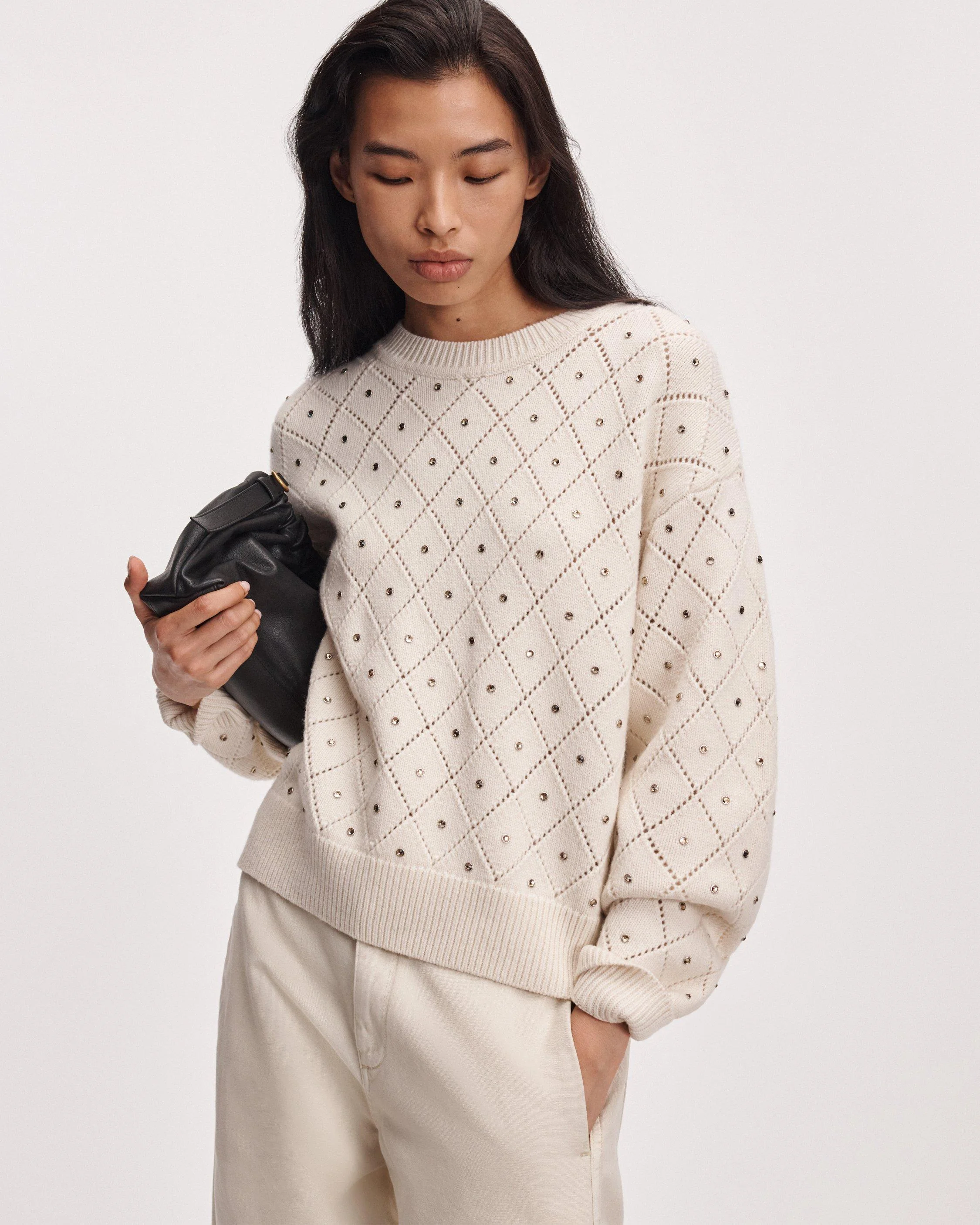 Emma Crystal-Embellished Sweater - 1