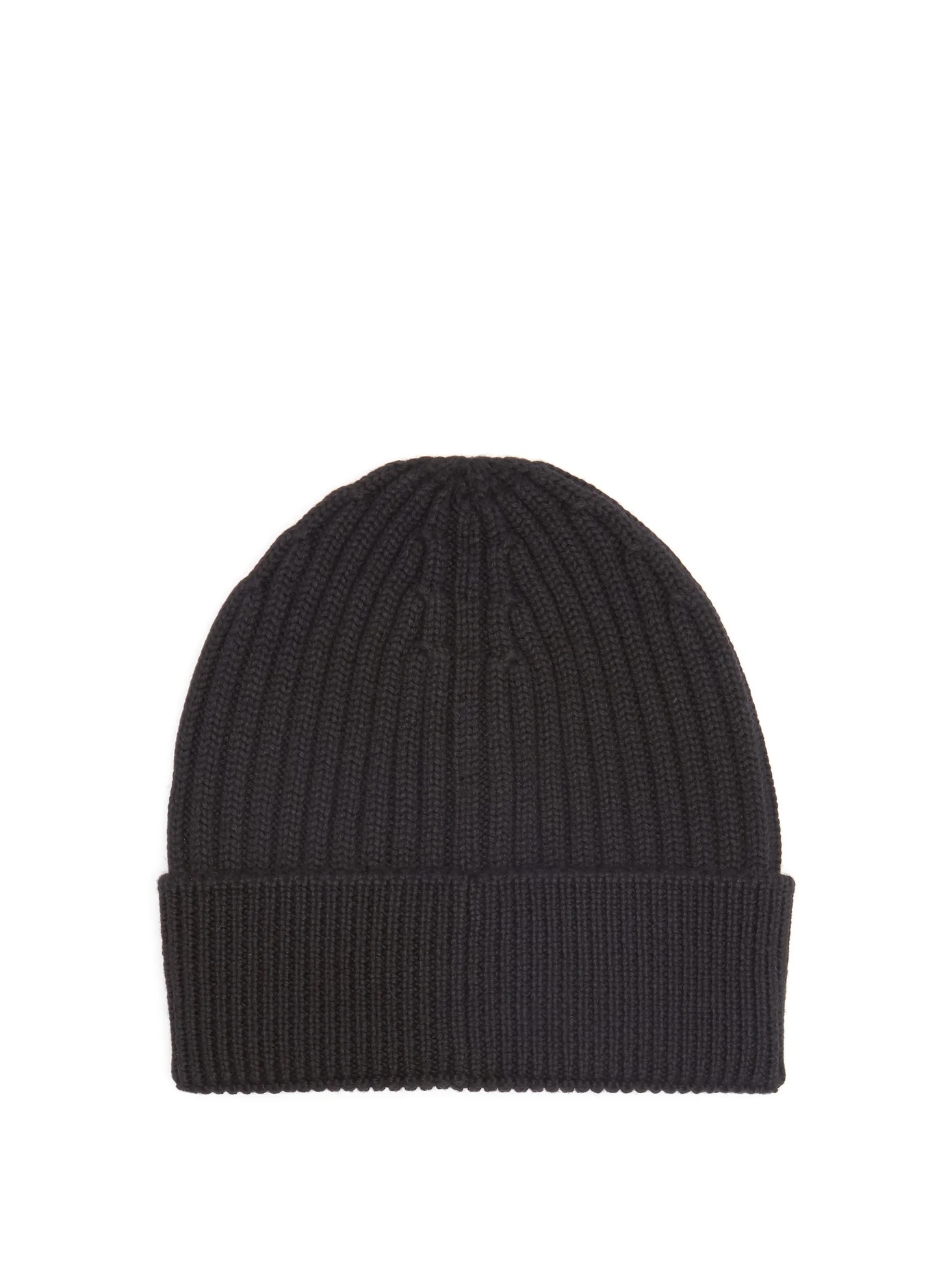 Logo-patch ribbed wool beanie hat - 3