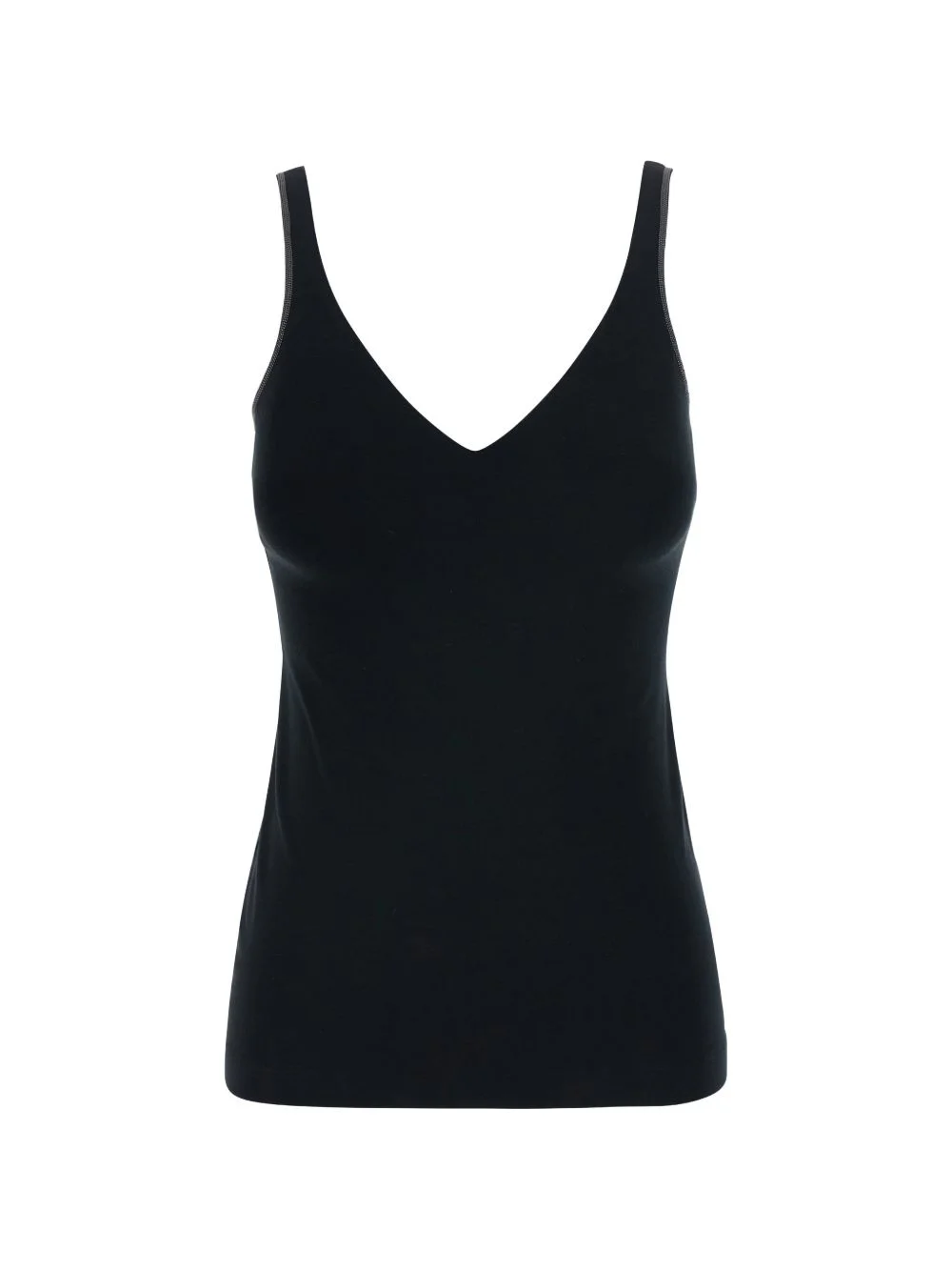 Monili-trim V-neck vest top - 1