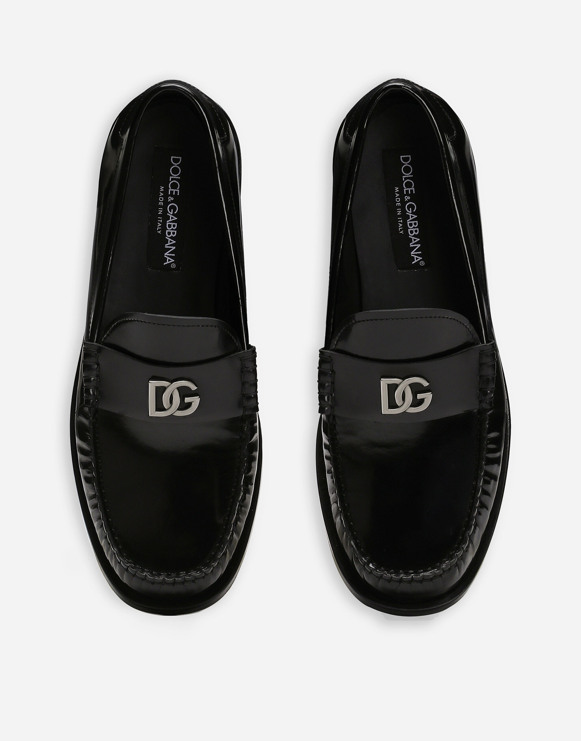 Polished calfskin loafers - 4