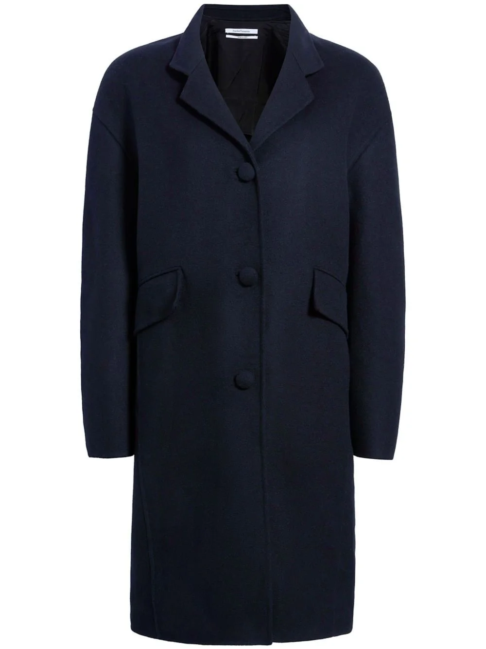 wool cocoon coat - 1