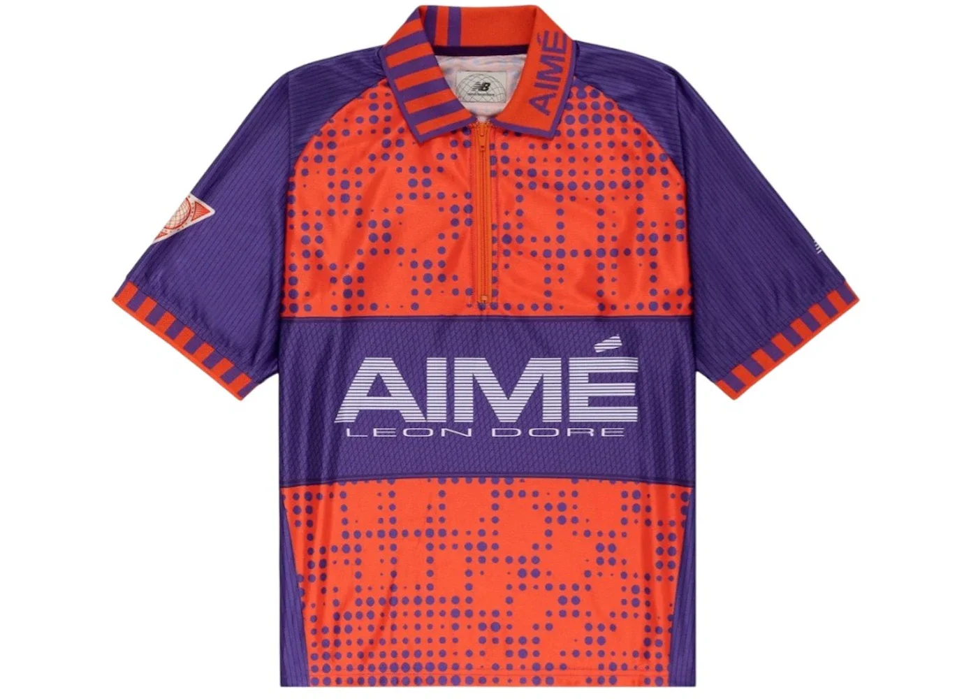 Aime Leon Dore x New Balance Sport Zip Polo Purple/Orange - 1