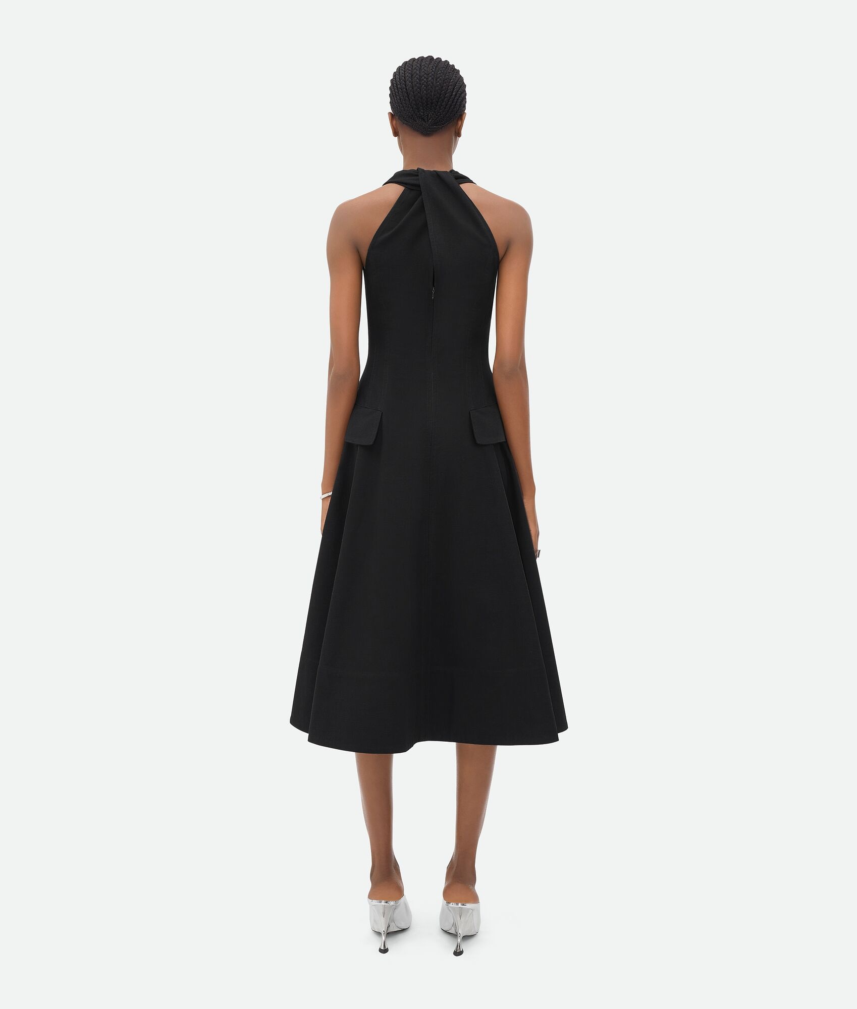 Textured Cotton Midi Dress - 3