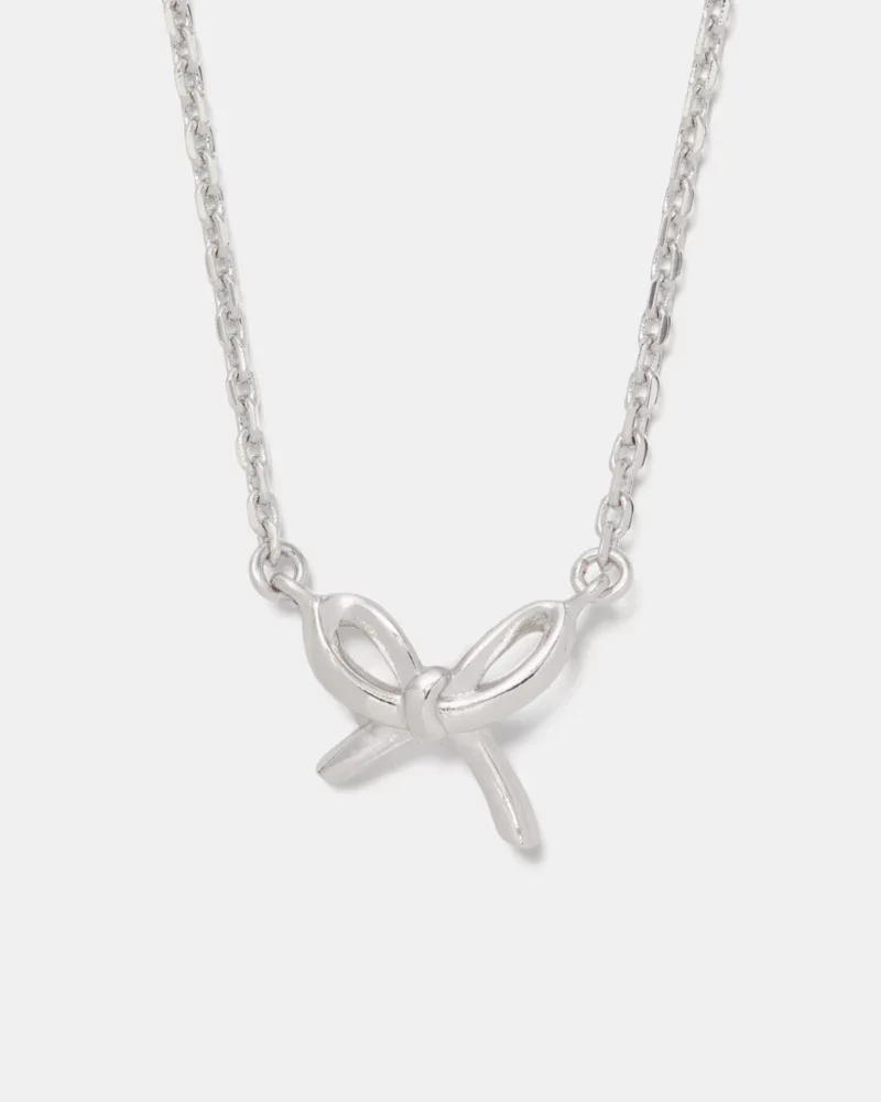Girlie Pearlie Mini Bow Pendant - 1