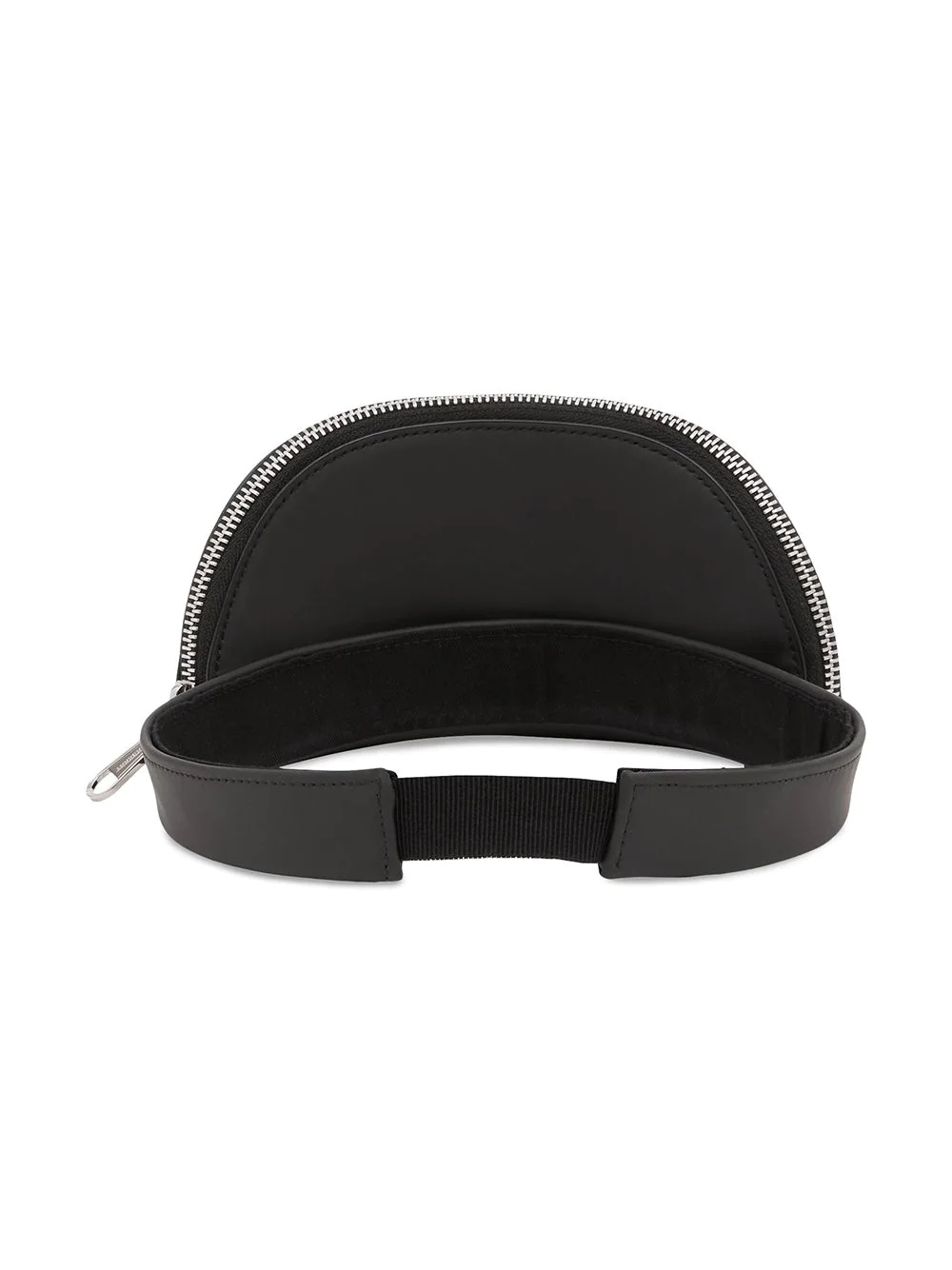 zip pocket-detail visor hat - 2