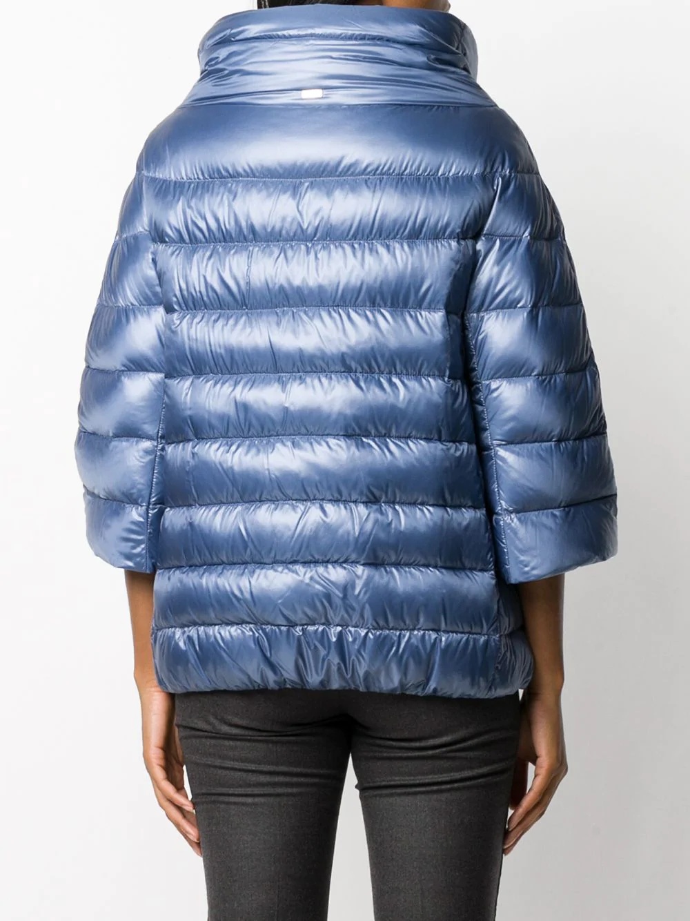 three-quarter sleeve puffer jacket - 4