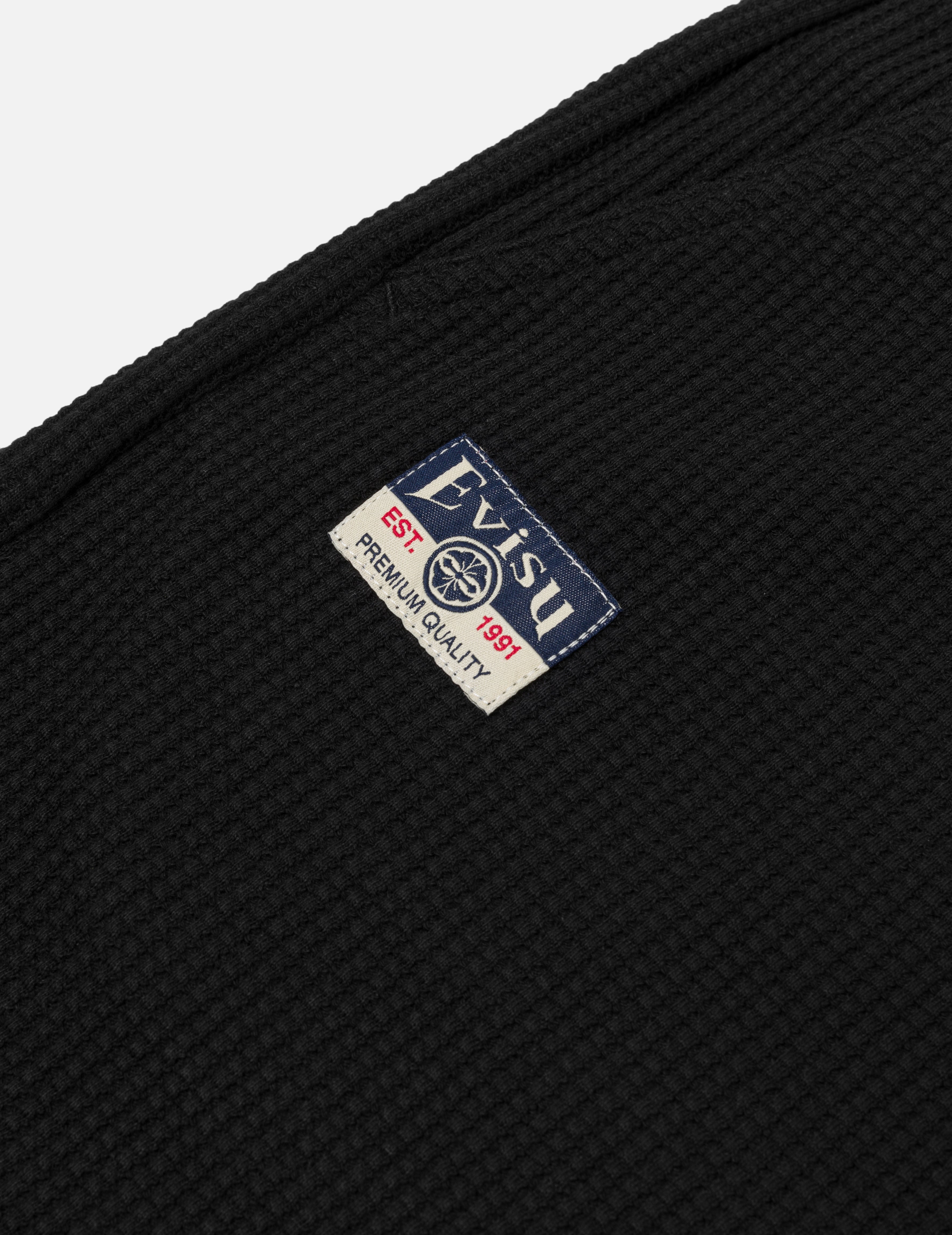 Seagull and Logo Embroidery Fashion Fit Waffle Sweatshorts - 7