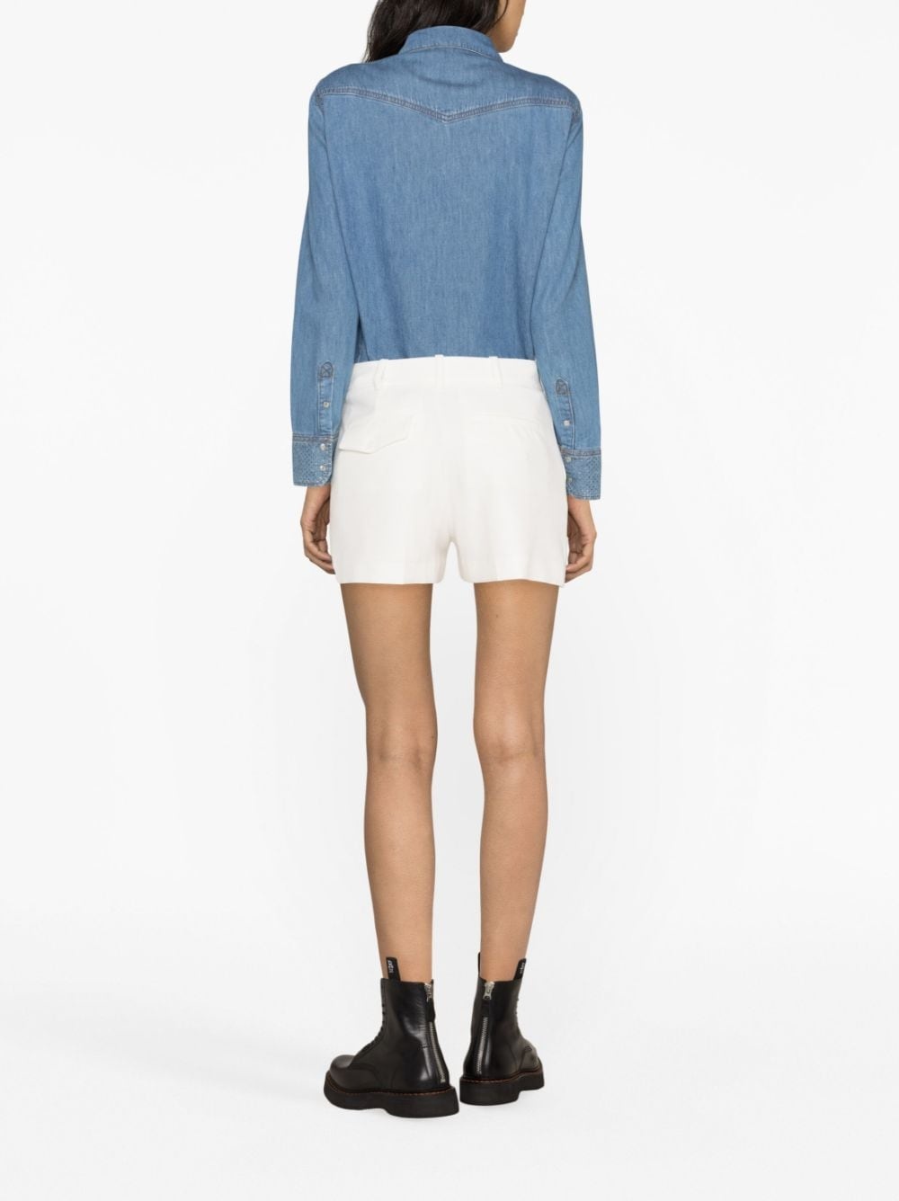 rhinestone-embellished shorts - 4