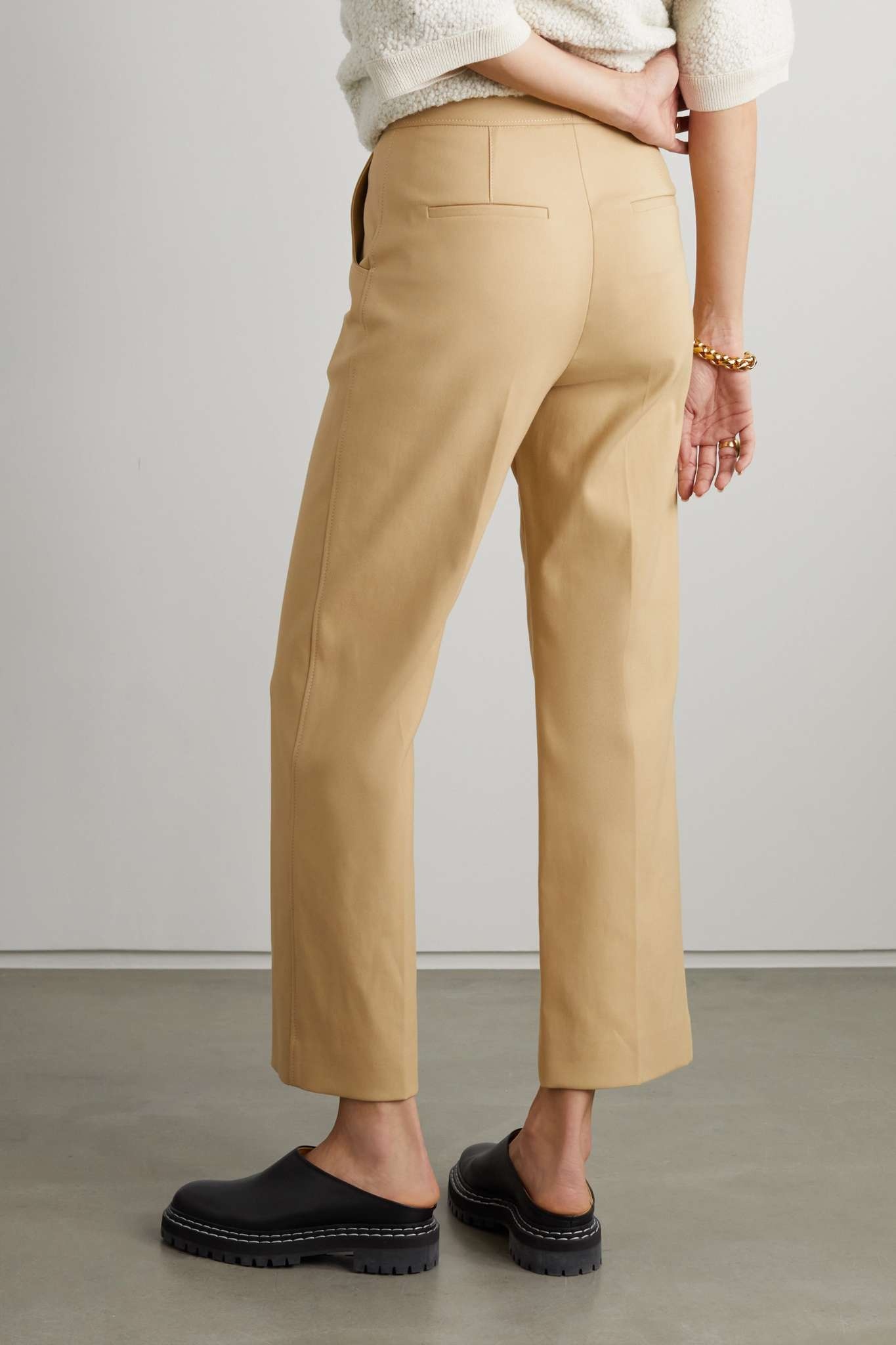 Daisy cotton-blend straight-leg pants - 3