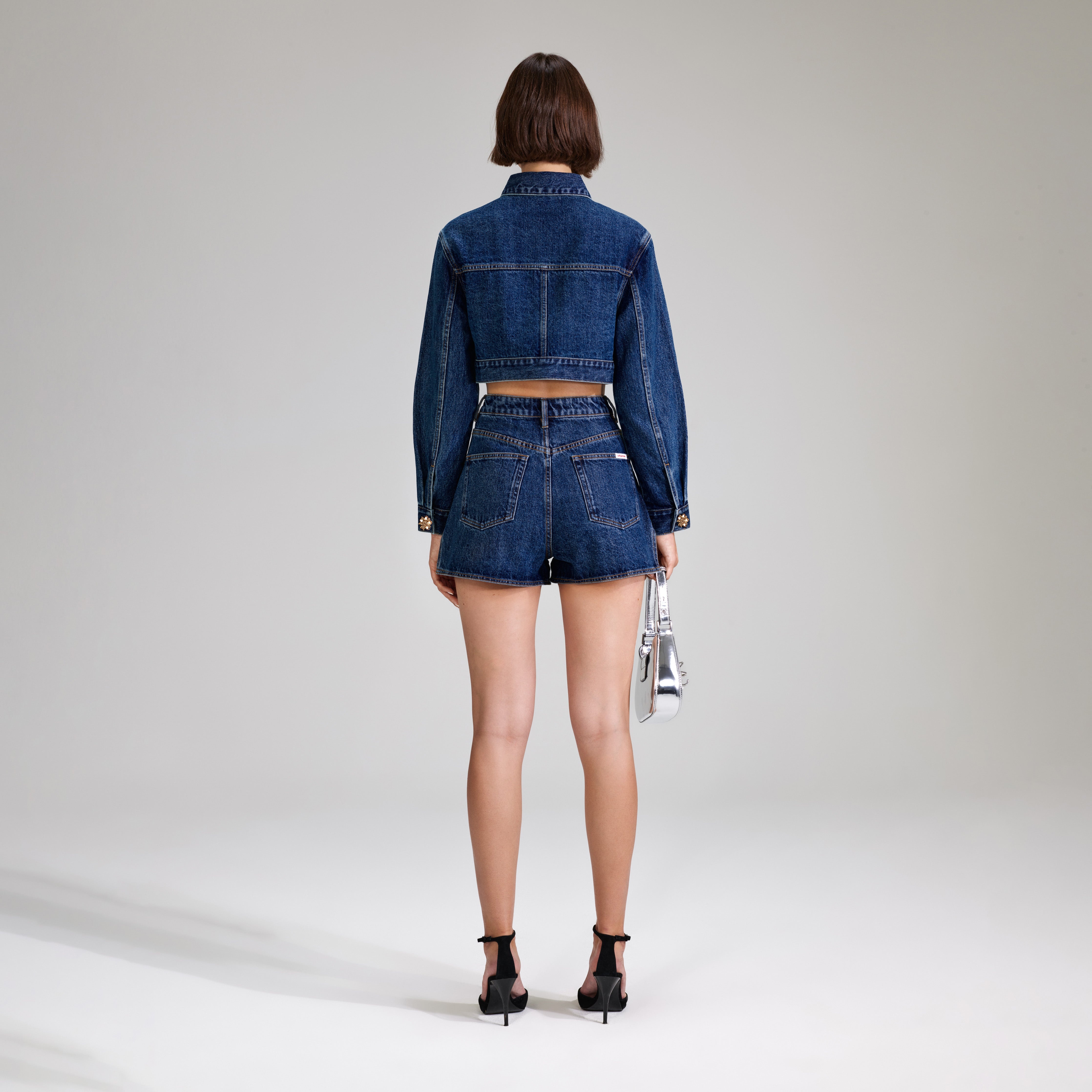 Denim High Rise Short - 3