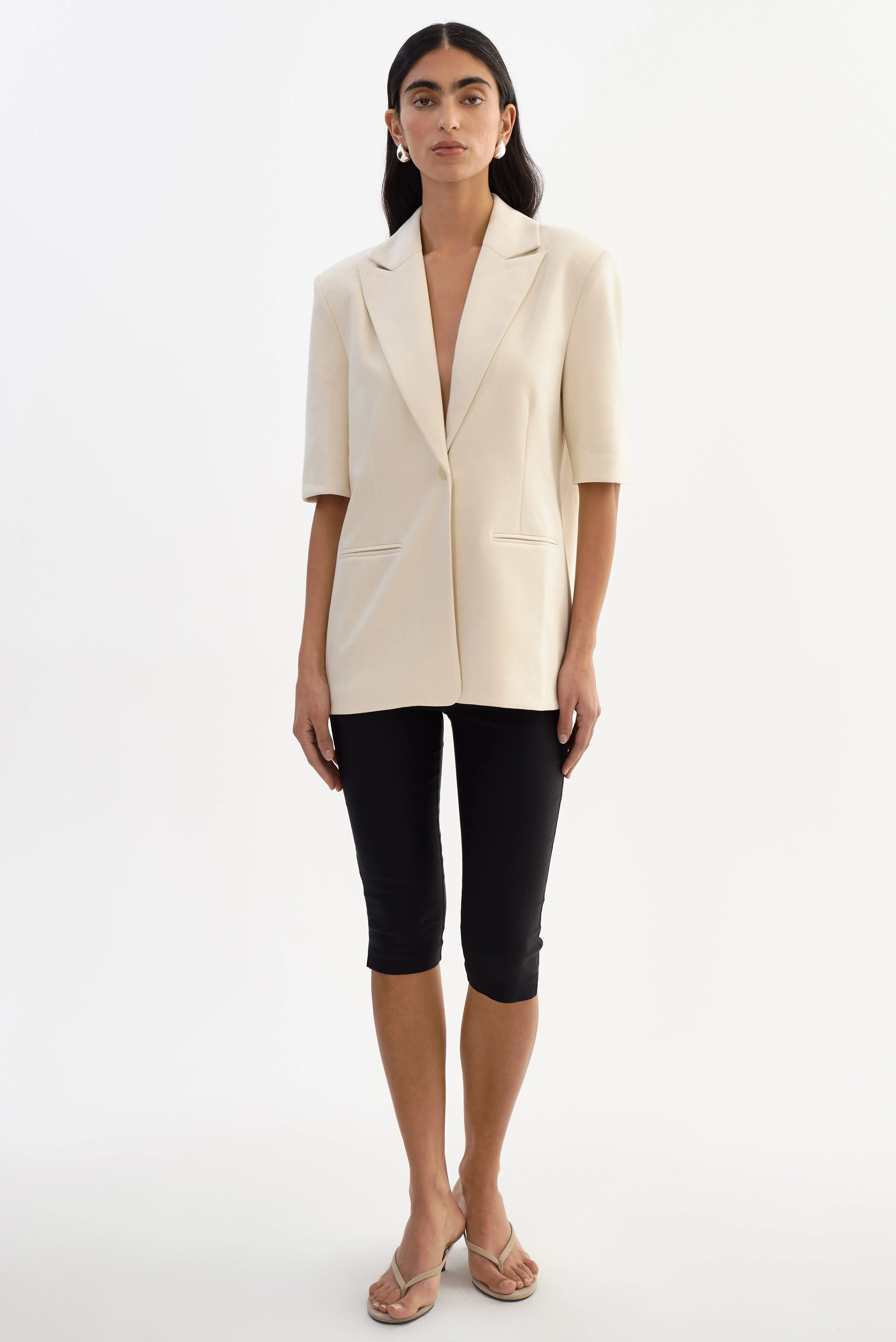 HAZEL | Faux Suede Blazer - 1