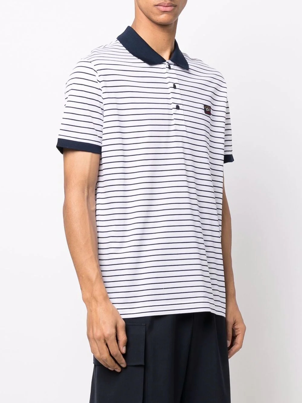 stripe-print polo shirt - 3