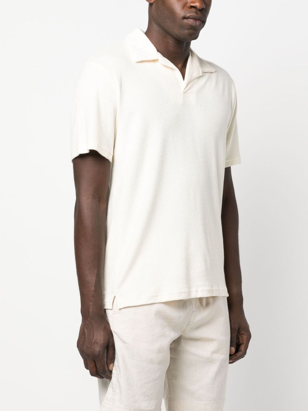 terry-cloth short-sleeve polo shirt - 3