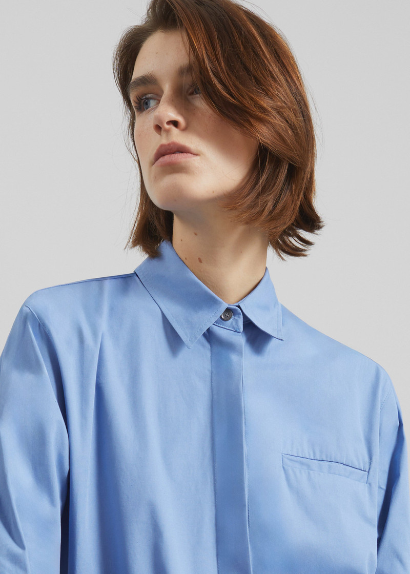Kniva Cropped Shirt - Blue 5