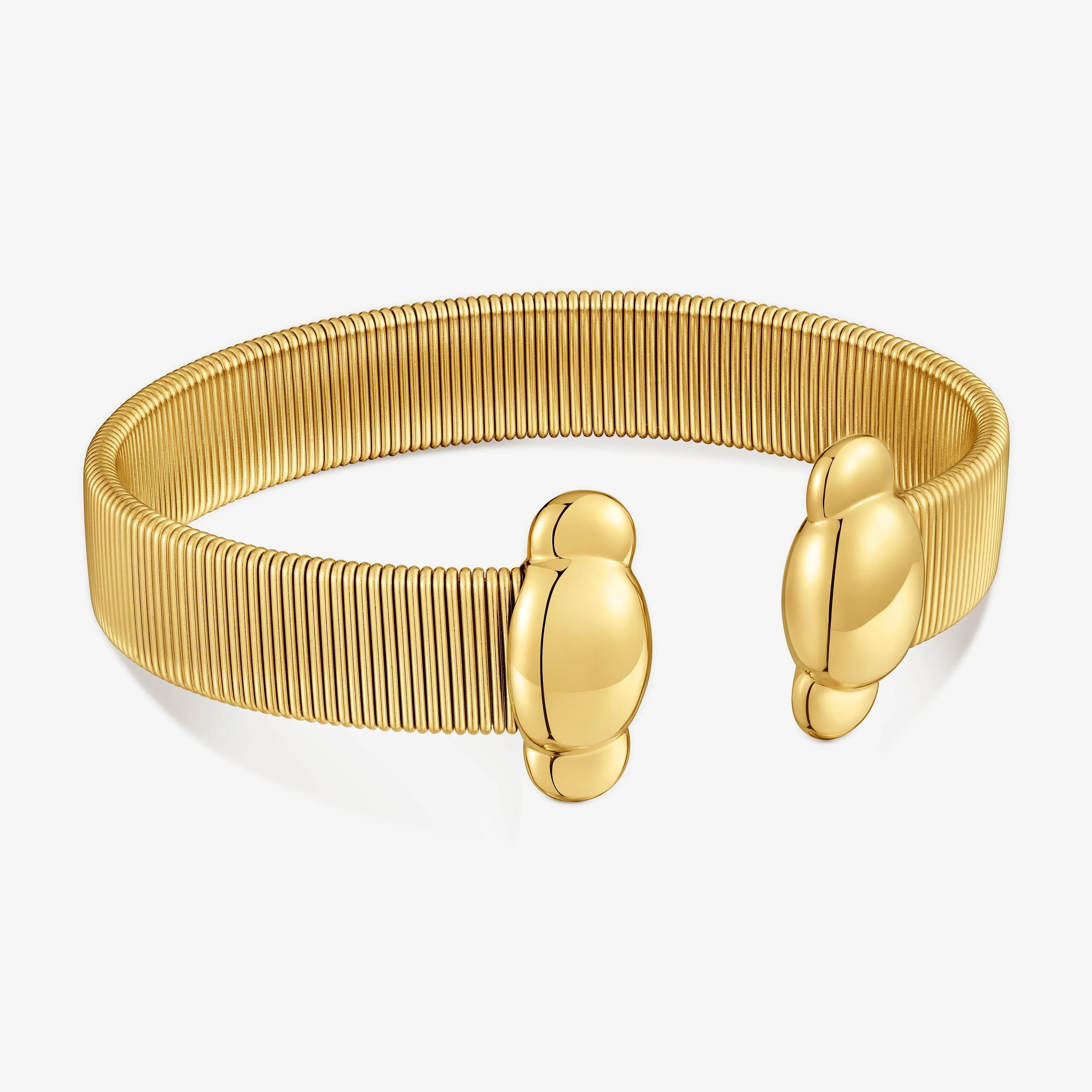 L gold-colored steel Bangle Head to TOUS - 1