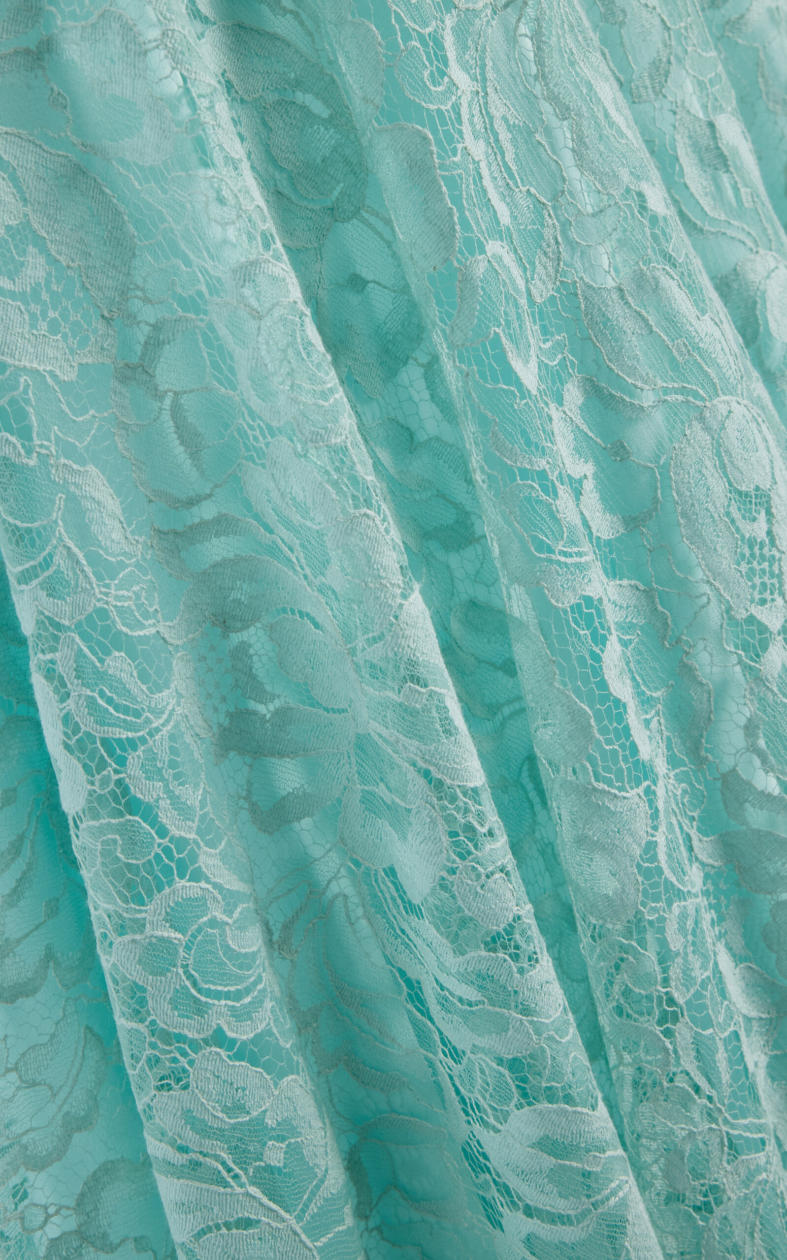 Cotton Lace Asymmetric Skirt blue - 6