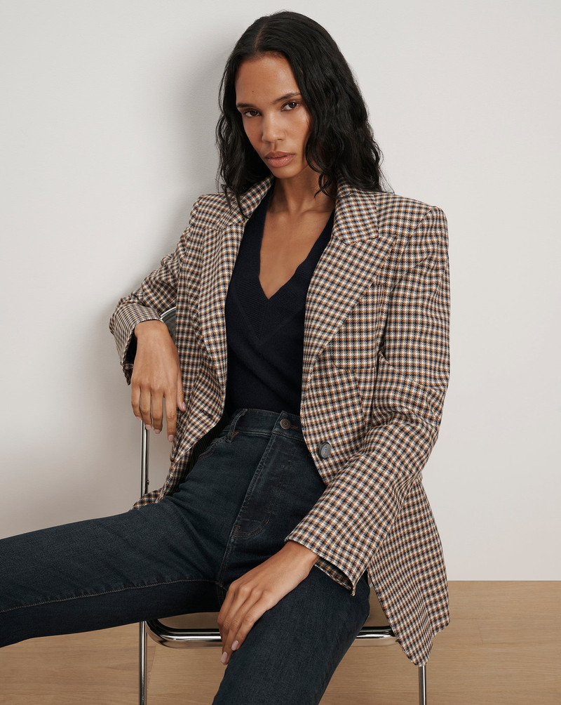 VERONICA BEARD LIVVY HOUNDSTOOTH DICKEY JACKET outlook