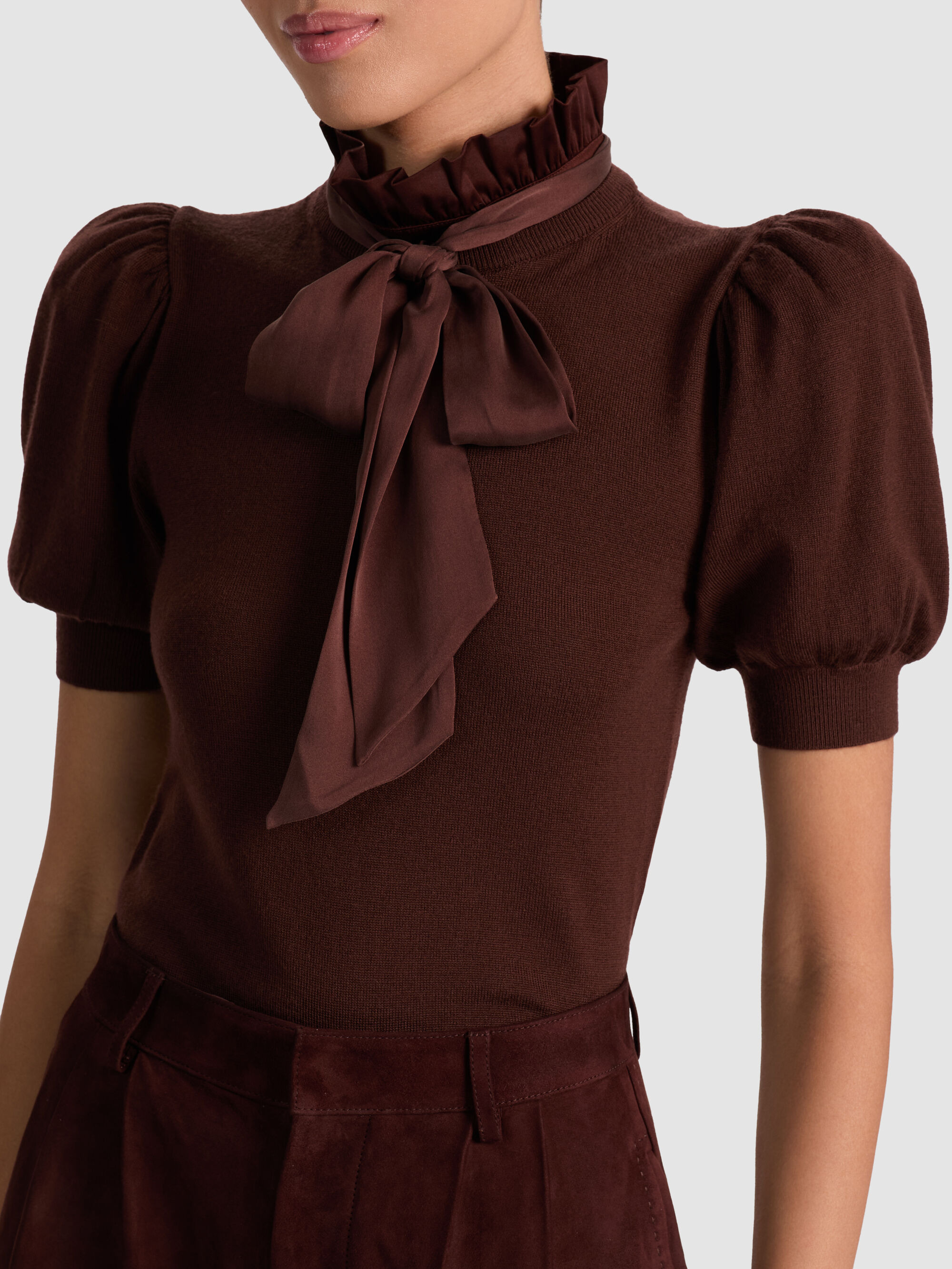 CHASE PUFF SLEEVE SWEATER - 5
