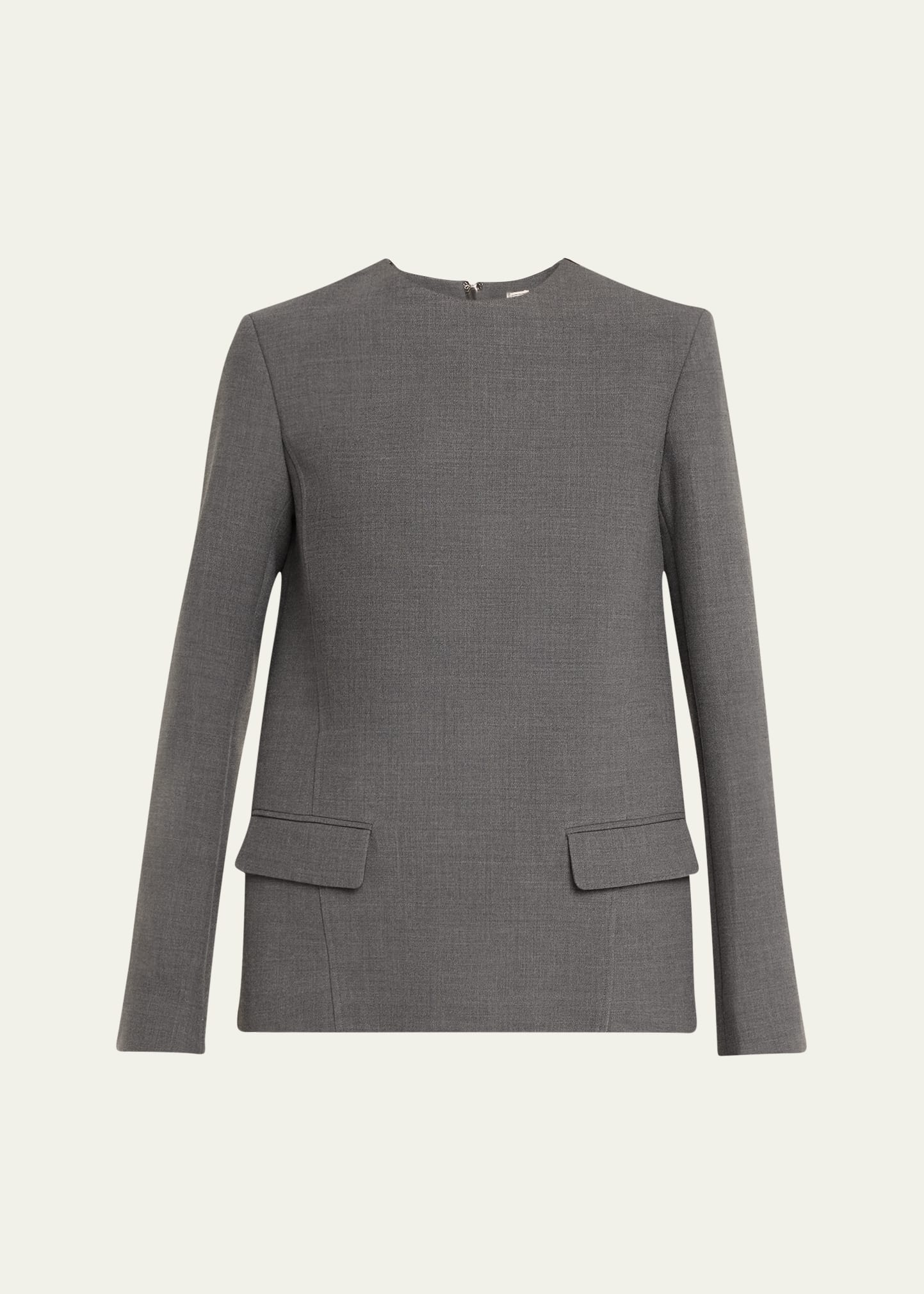 Pocket Long Sleeve Evening Top - 1