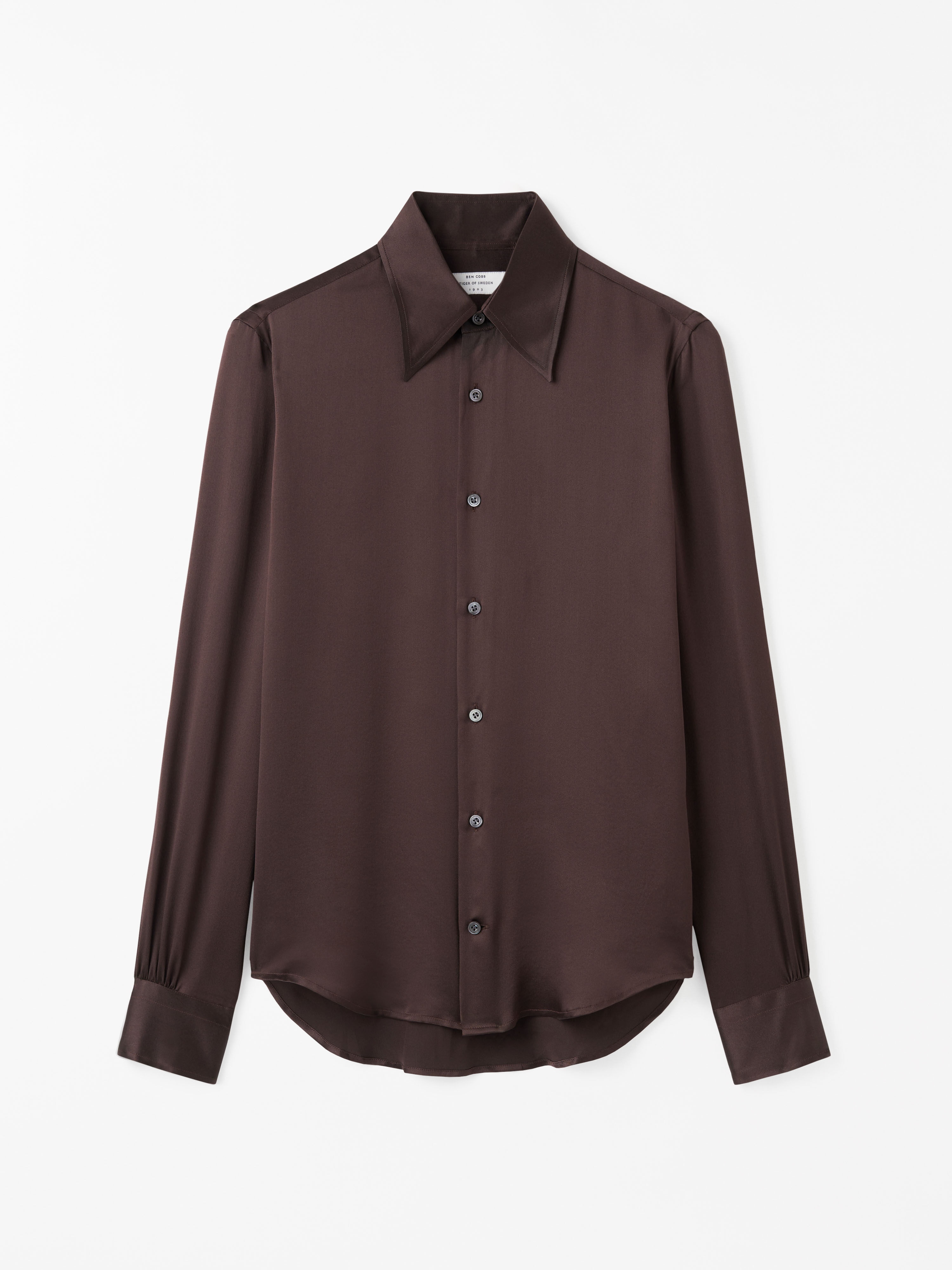 Alain Slim-fit Silk Shirt - 1