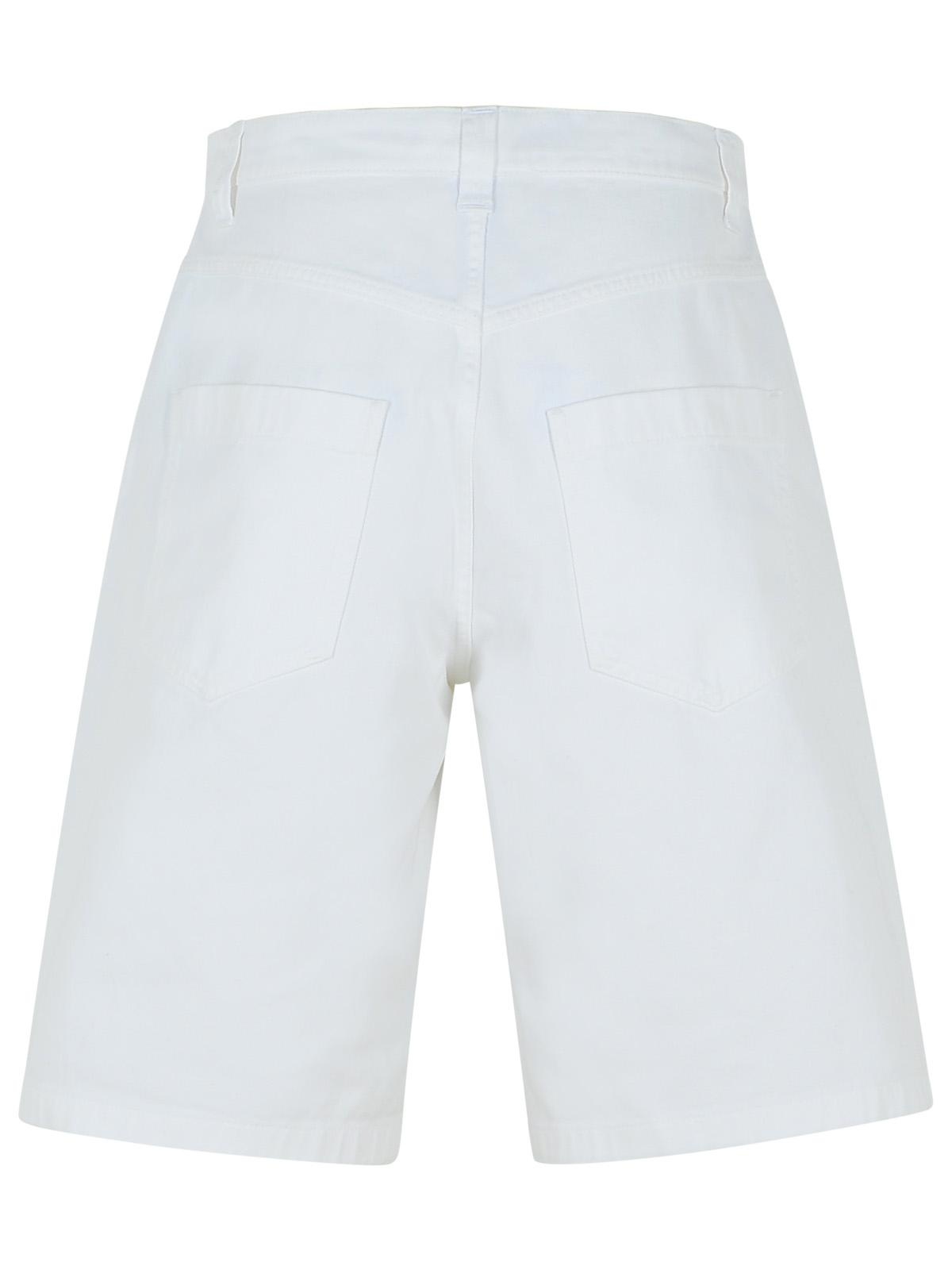 Moschino White Cotton Bermuda Shorts Men - 3
