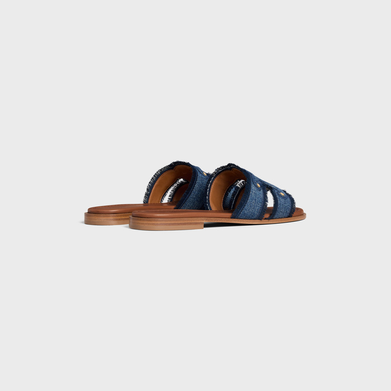 CELINE☆25SS Triomphe MARINA デニム ミュール サンダル 38.5 CELINE Shoes for Women | REVERSIBLE