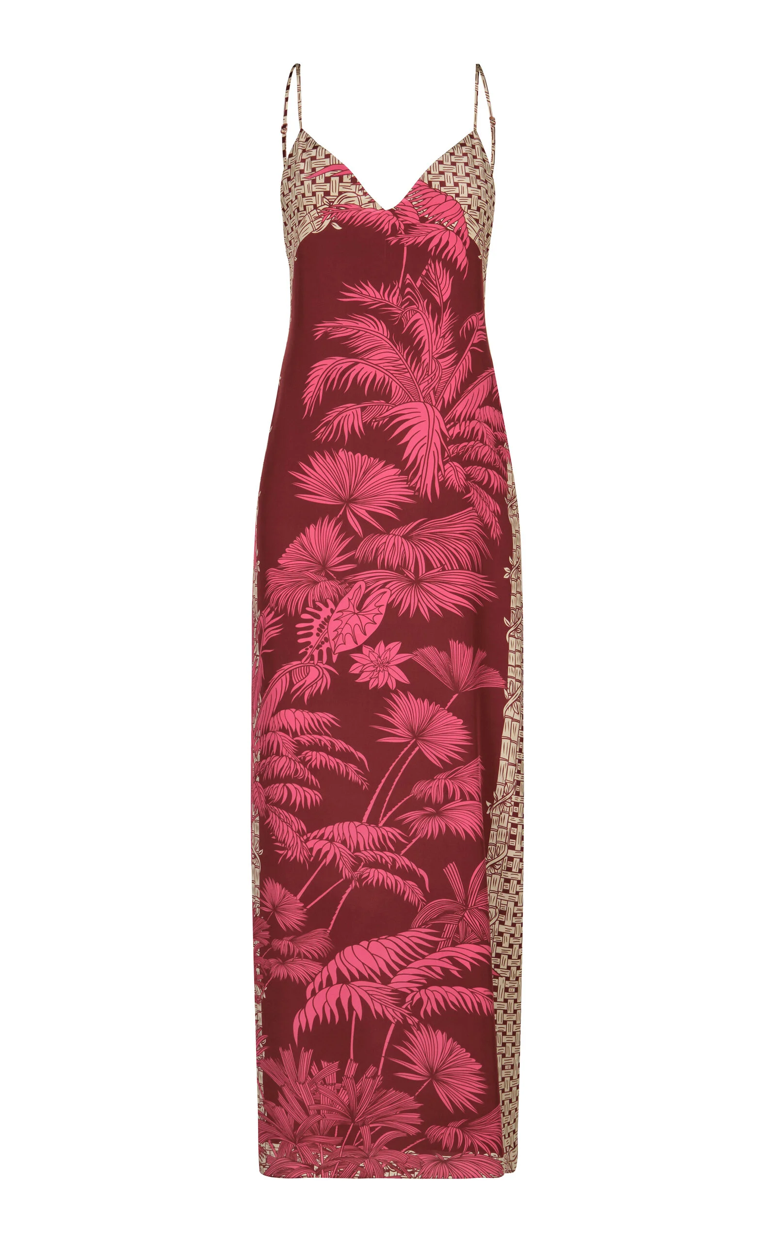 Tropical Harmony Silk Dress pink - 1