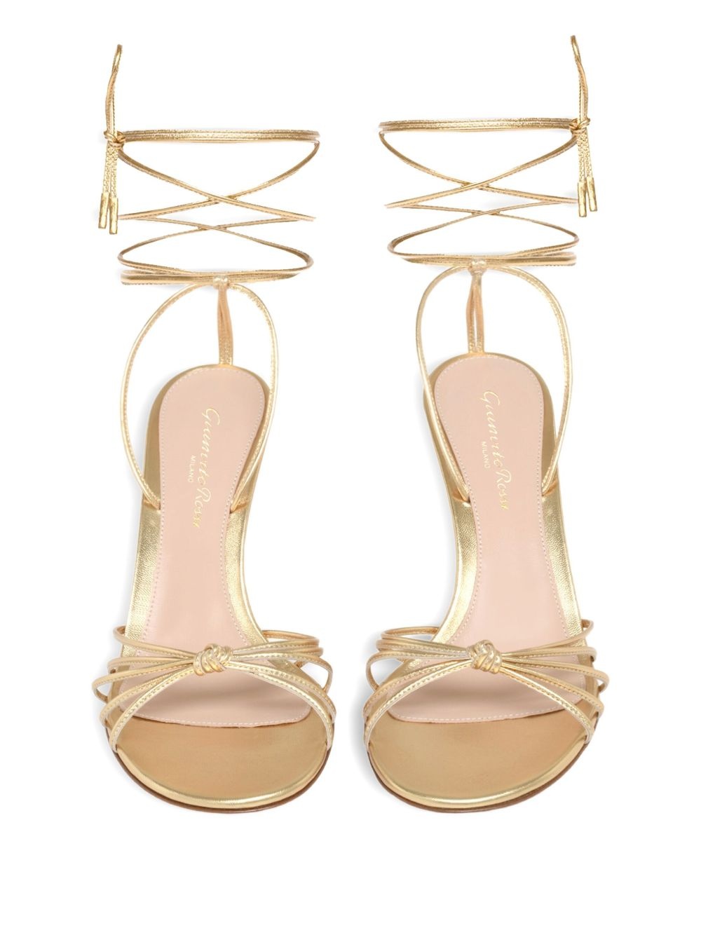 knot-detail lace-up sandals - 4