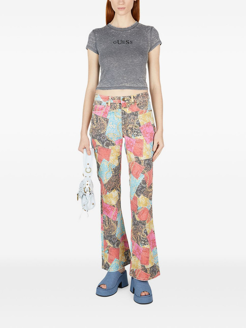 GUESS USA printed flared jeans outlook