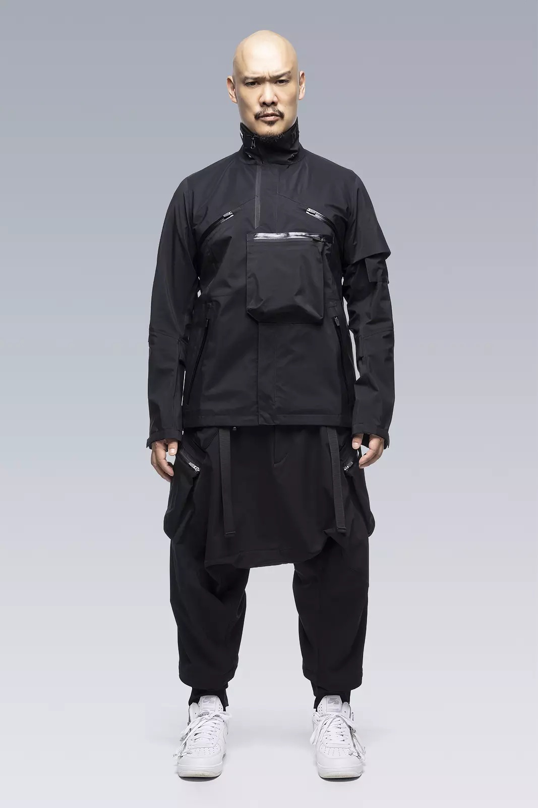 J1A-GTKR-BKS KR EX 3L Gore-Tex® Pro Interops Jacket Black with size 5 WR zippers in gloss black - 8
